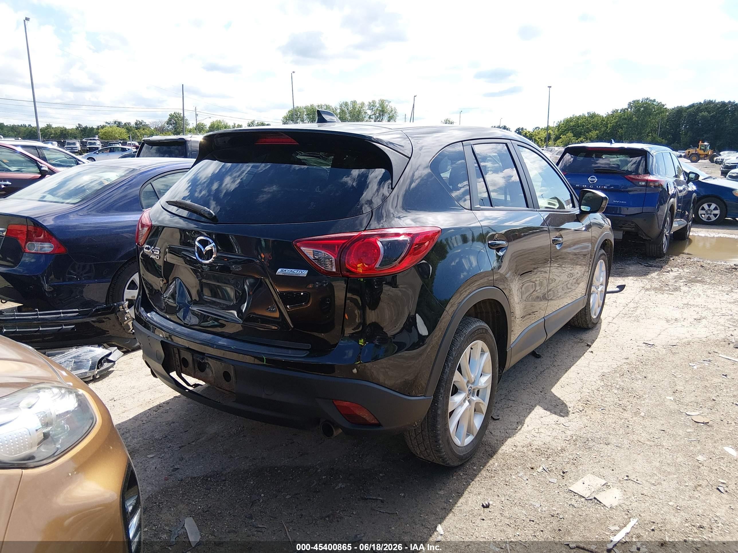 2013 Mazda Cx-5 Grand Touring Black vin: JM3KE4DE8D0151043