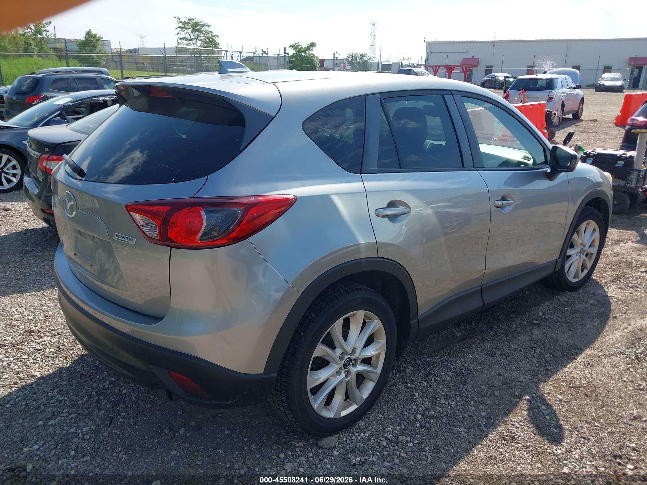 2013 Mazda Cx-5 Grand Touring Silver vin: JM3KE4DE9D0124630