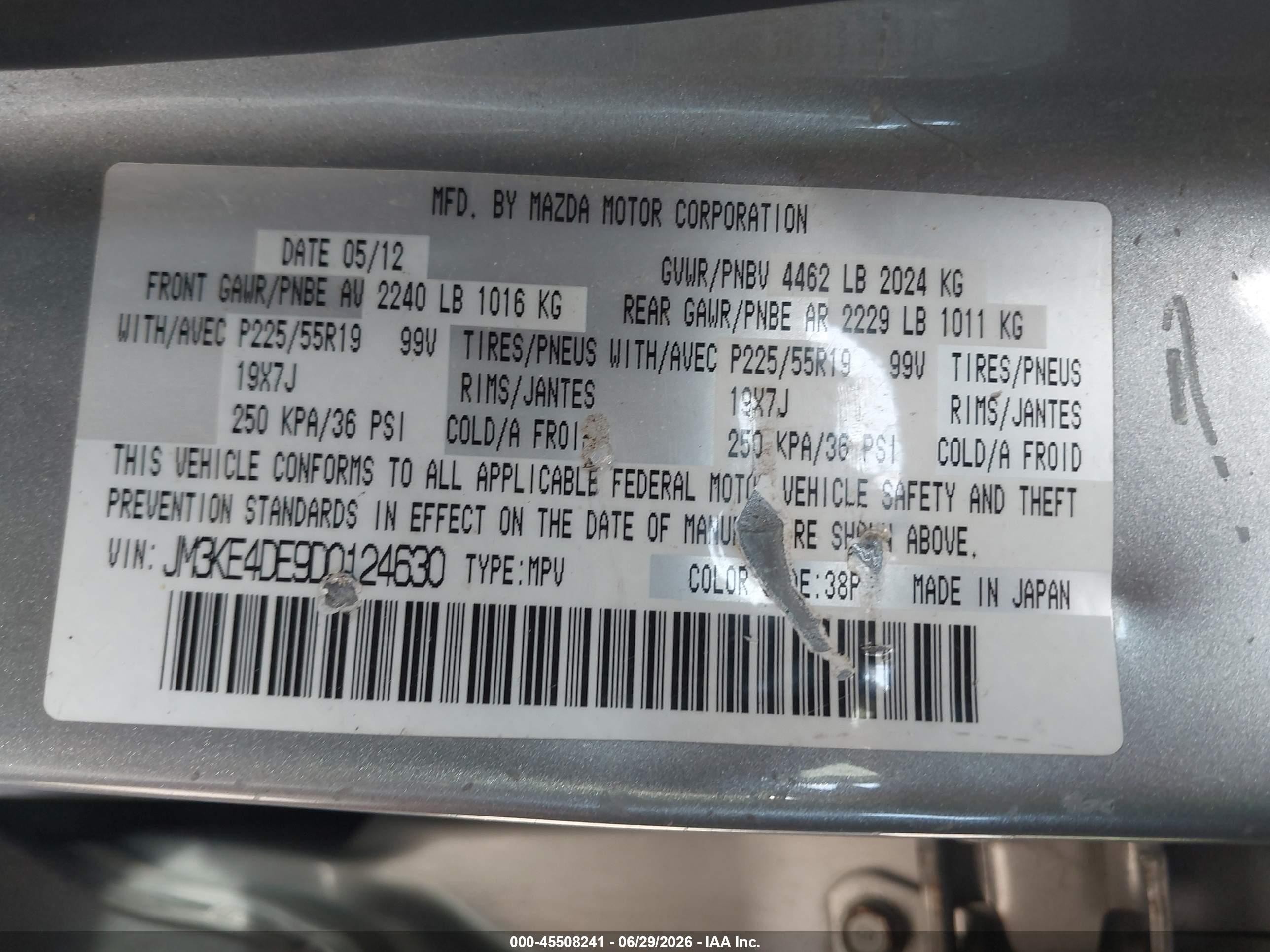 2013 Mazda Cx-5 Grand Touring Silver vin: JM3KE4DE9D0124630