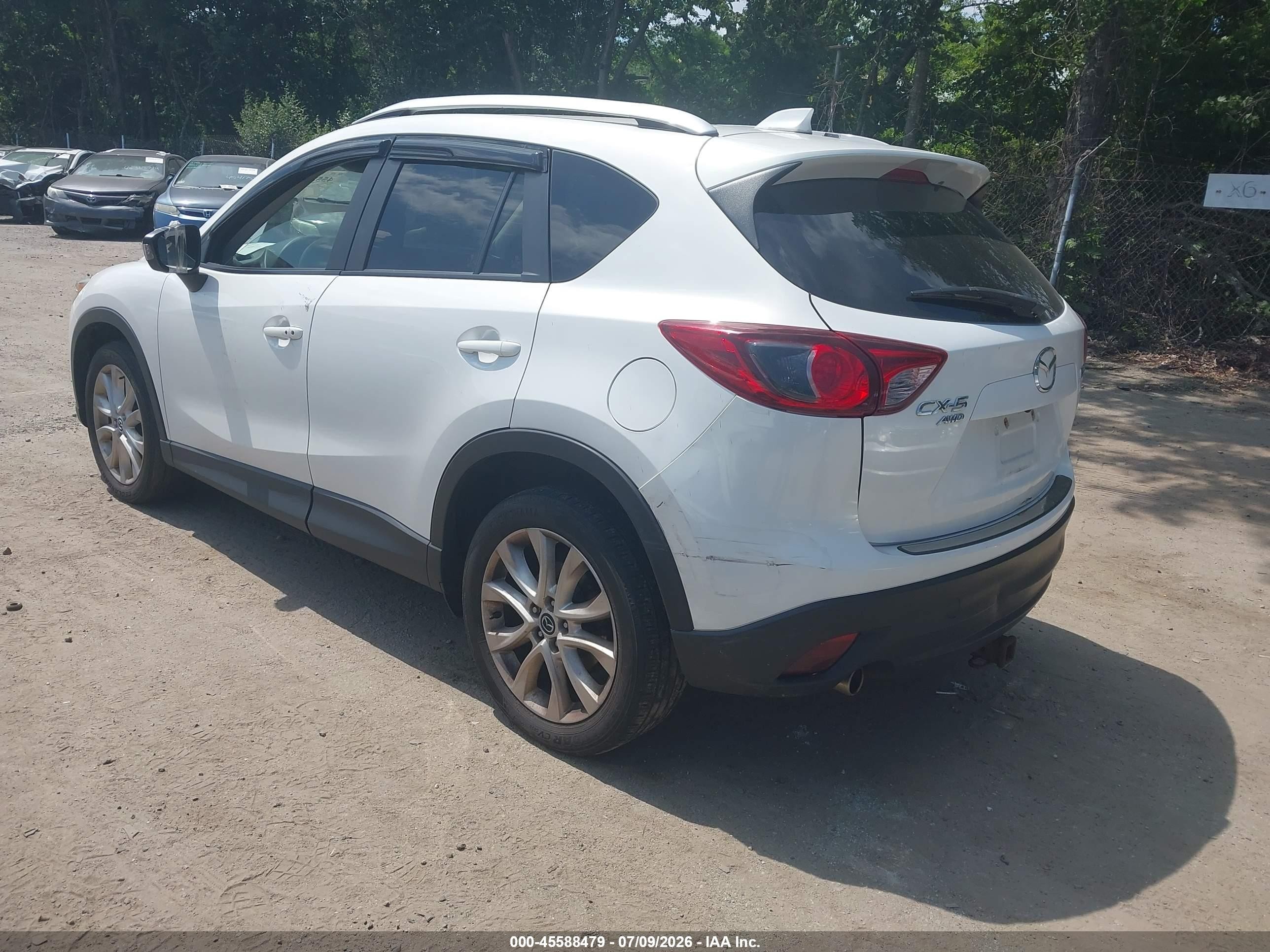 2014 Mazda Cx-5 Grand Touring White vin: JM3KE4DY0E0351331