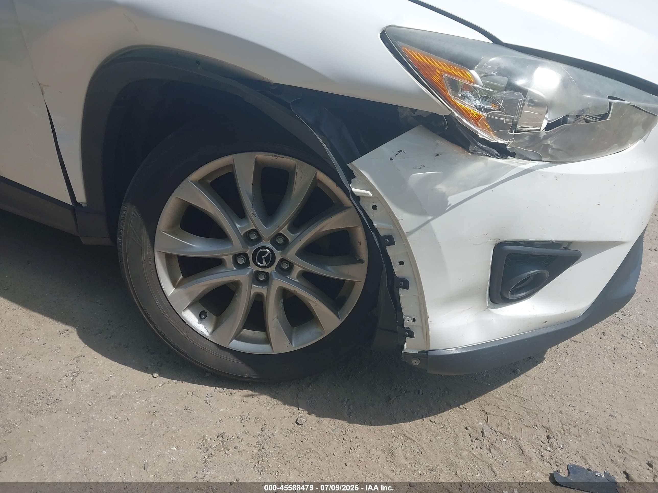 2014 Mazda Cx-5 Grand Touring White vin: JM3KE4DY0E0351331