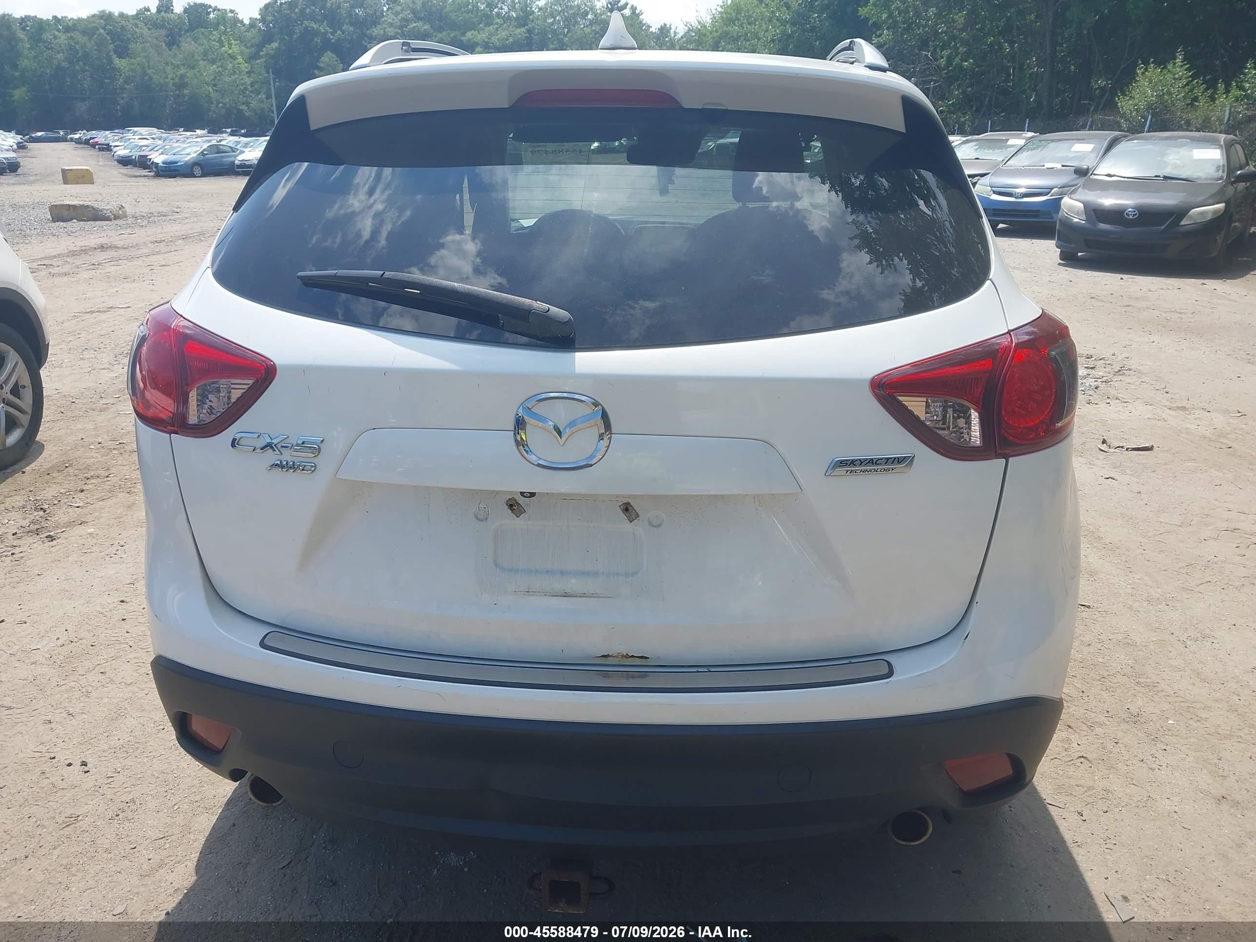 2014 Mazda Cx-5 Grand Touring White vin: JM3KE4DY0E0351331