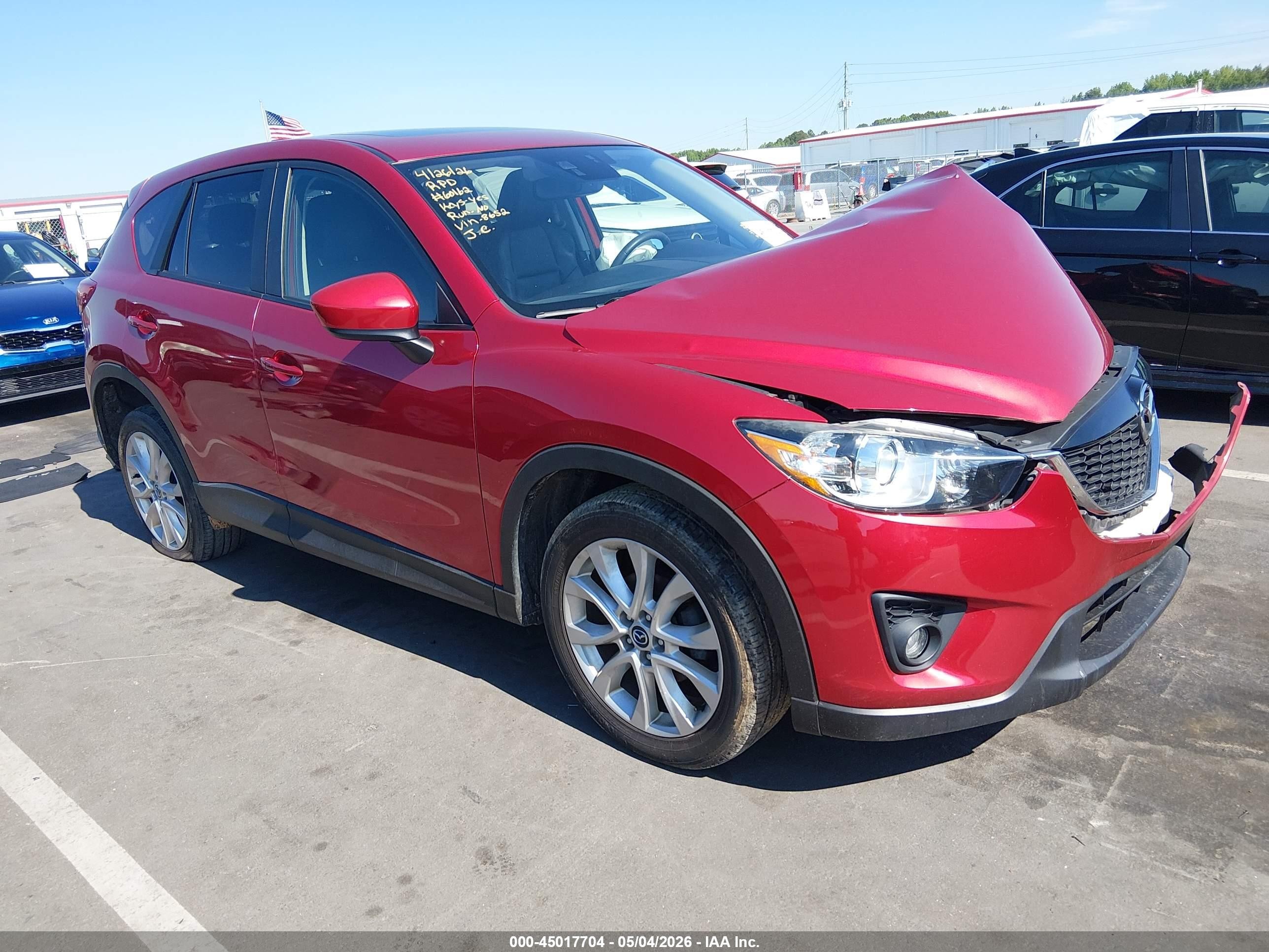 2014 Mazda Cx-5 Grand Touring Красный vin: JM3KE4DY0E0358652