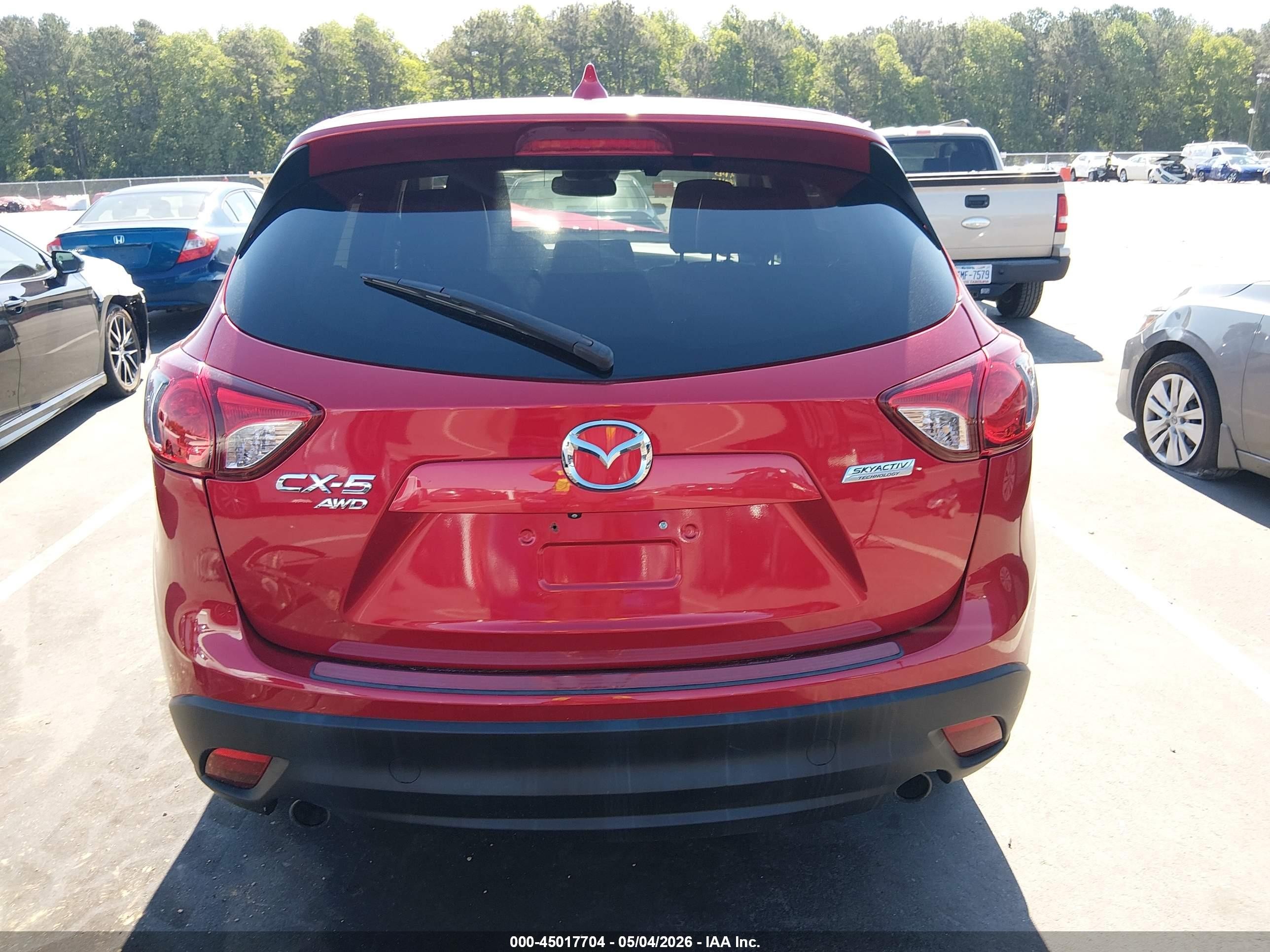 2014 Mazda Cx-5 Grand Touring Red vin: JM3KE4DY0E0358652
