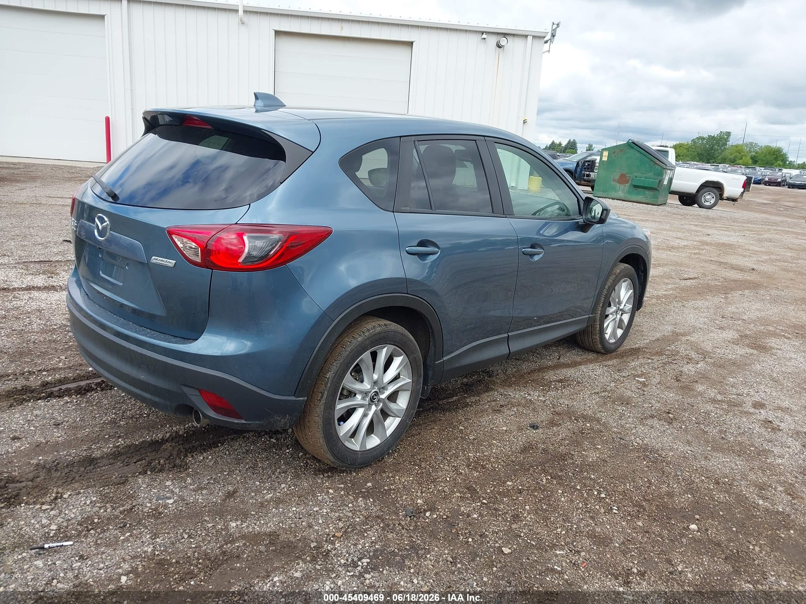 2014 Mazda Cx-5 Grand Touring Blue vin: JM3KE4DY0E0399685