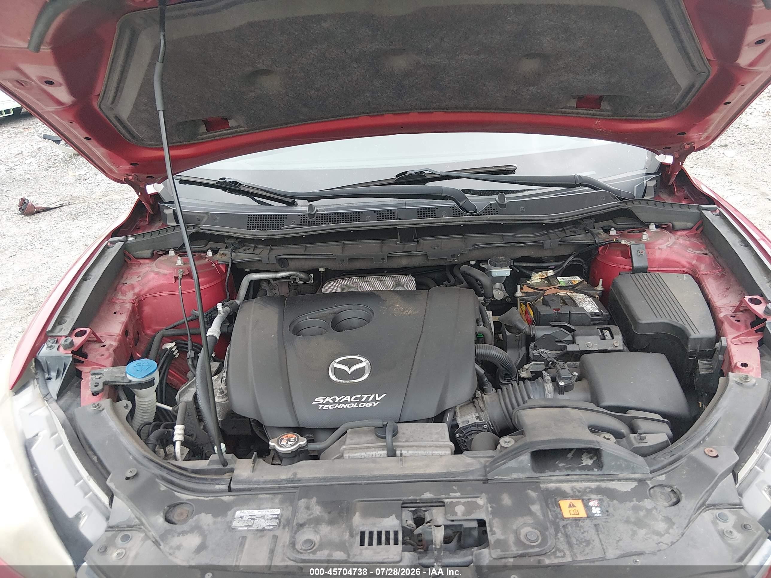 2015 Mazda Cx-5 Grand Touring Red vin: JM3KE4DY0F0459269