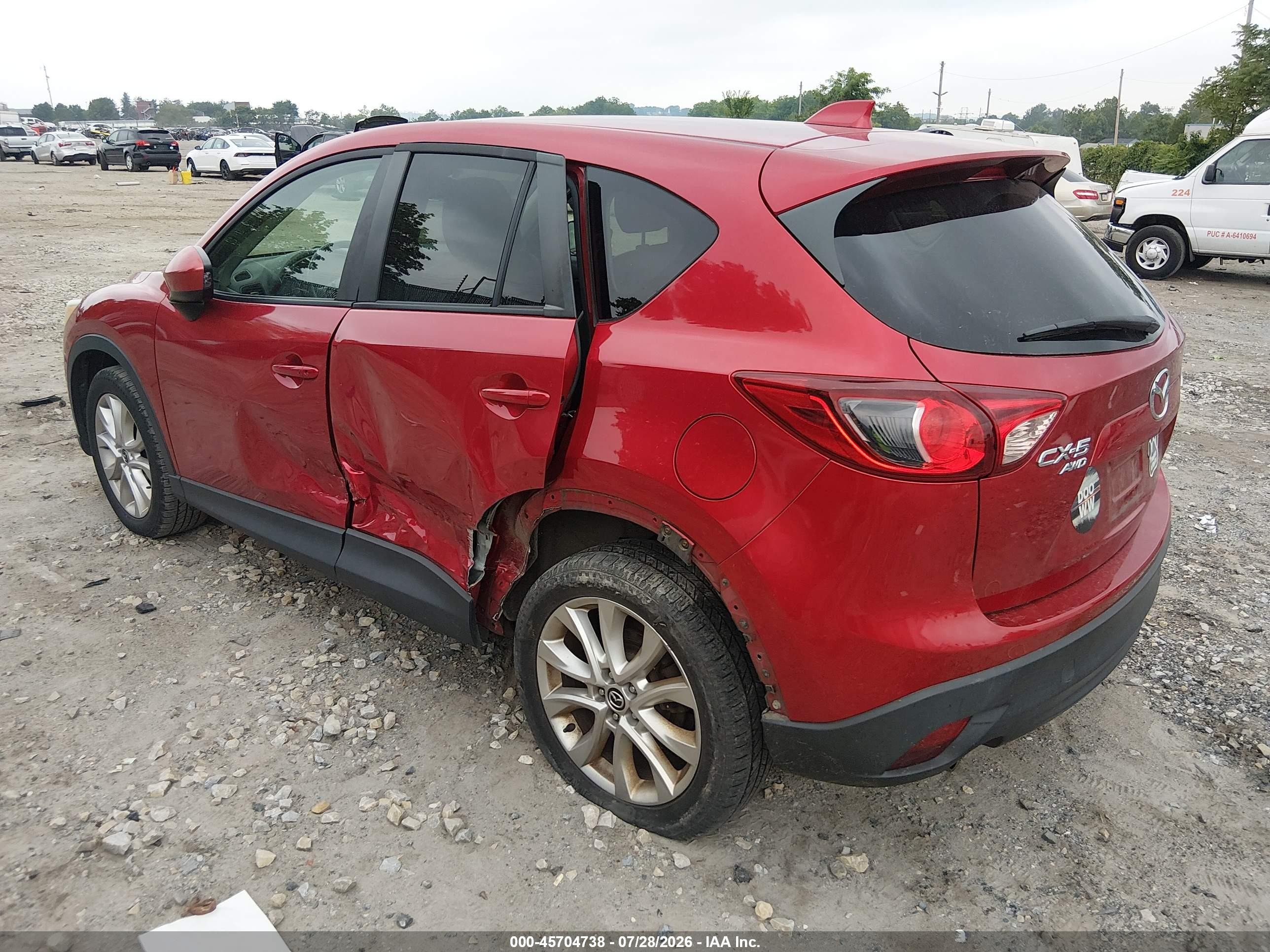 2015 Mazda Cx-5 Grand Touring Red vin: JM3KE4DY0F0459269