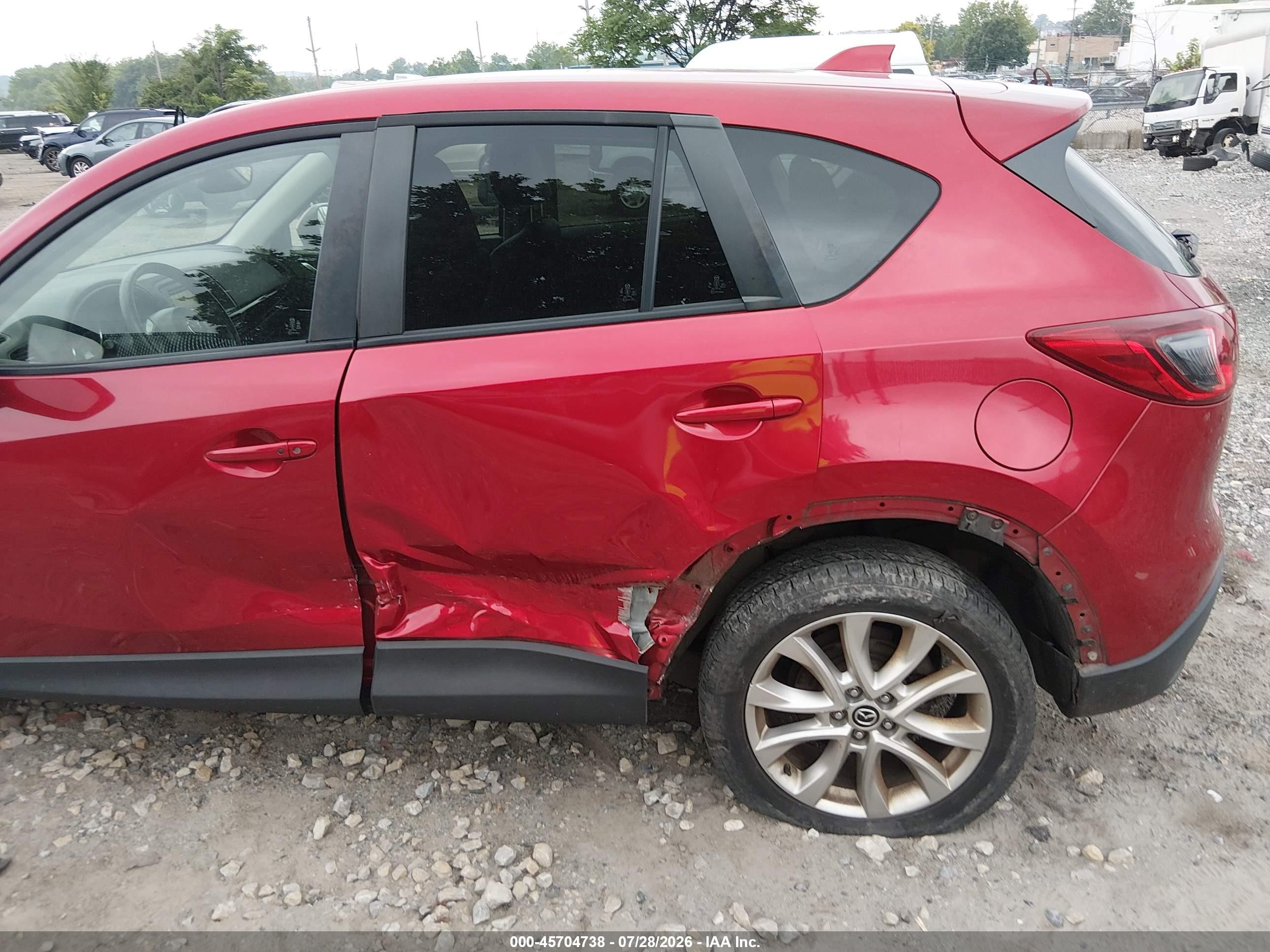 2015 Mazda Cx-5 Grand Touring Red vin: JM3KE4DY0F0459269
