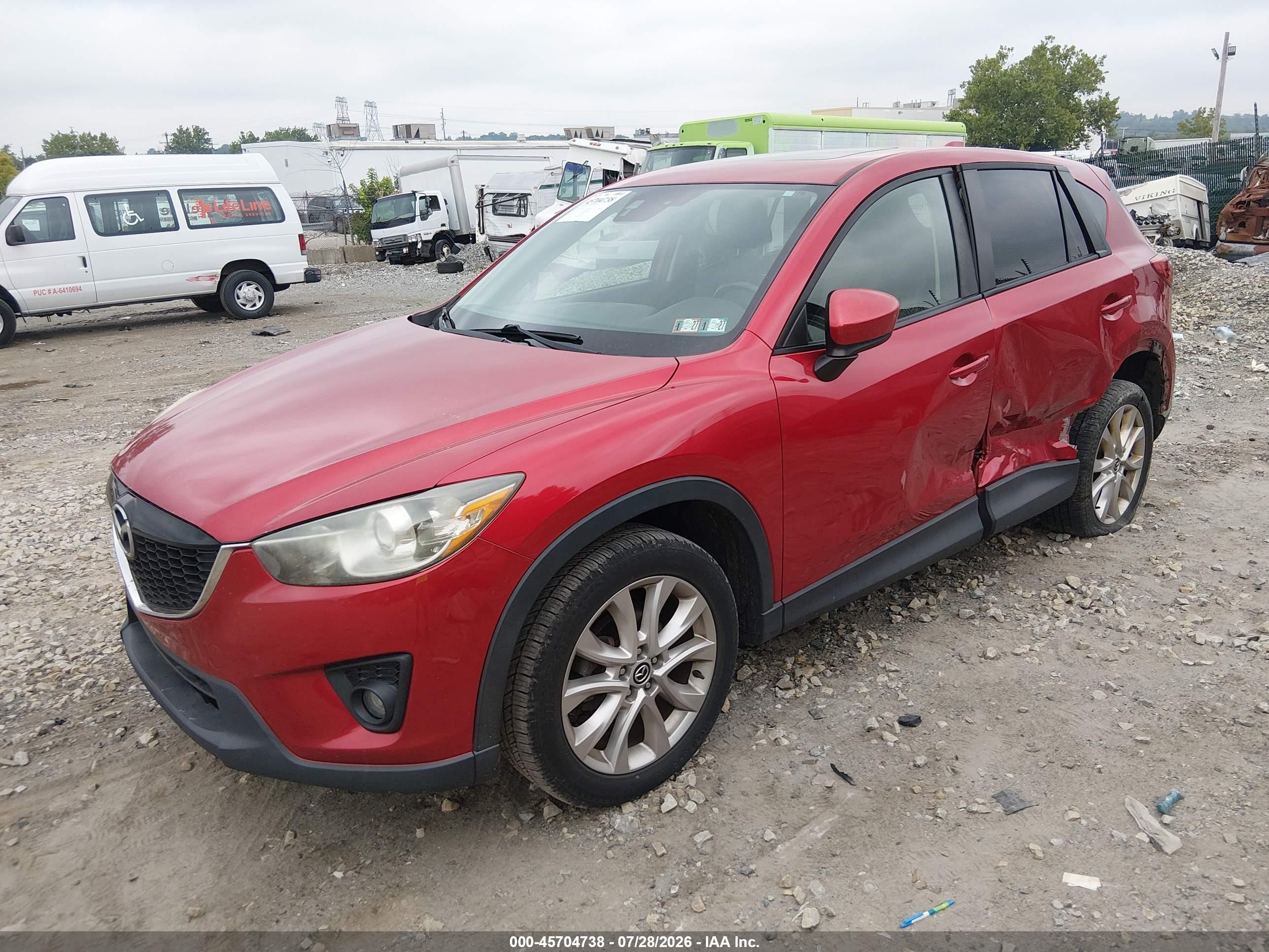 2015 Mazda Cx-5 Grand Touring Red vin: JM3KE4DY0F0459269