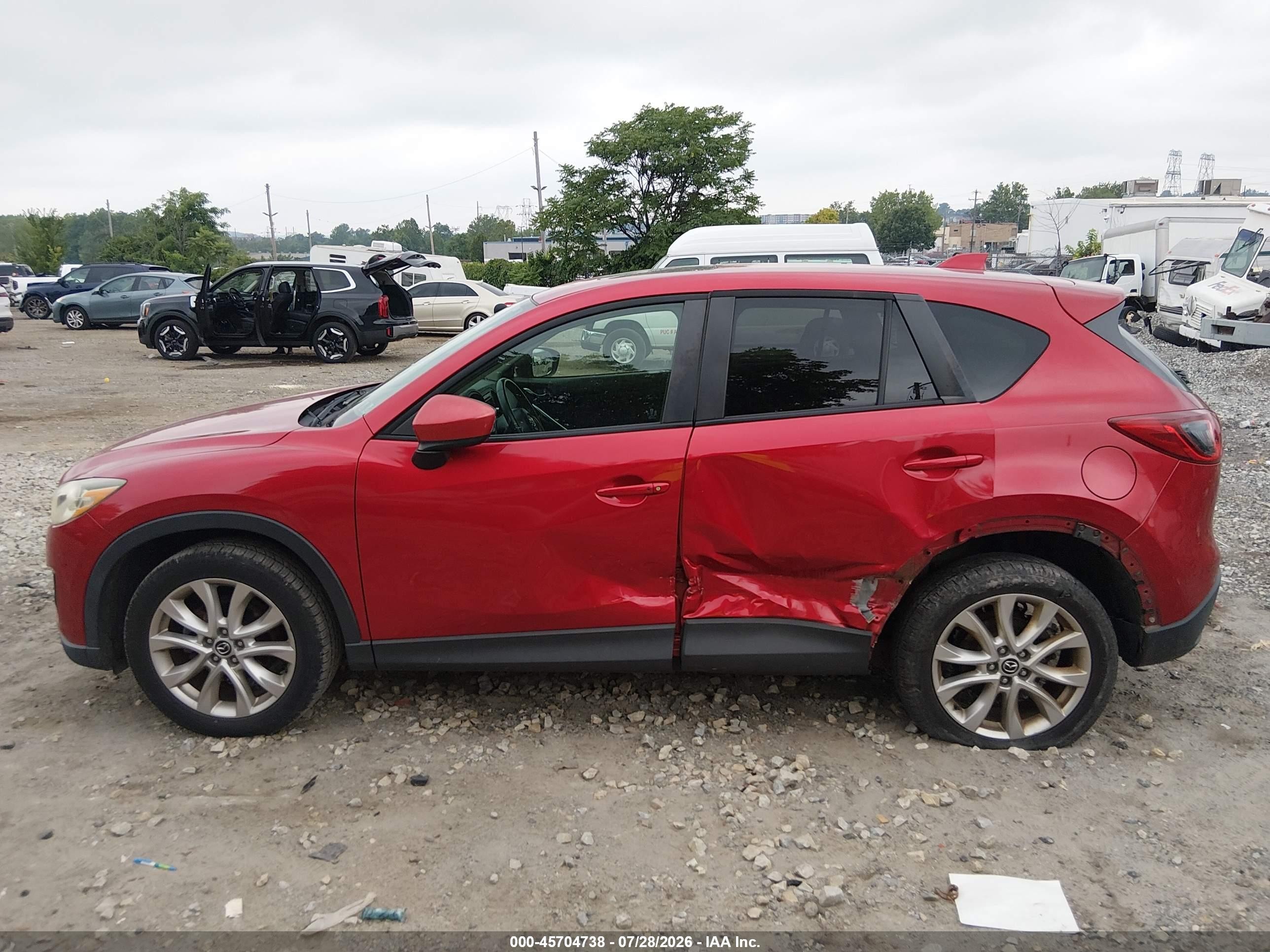 2015 Mazda Cx-5 Grand Touring Red vin: JM3KE4DY0F0459269