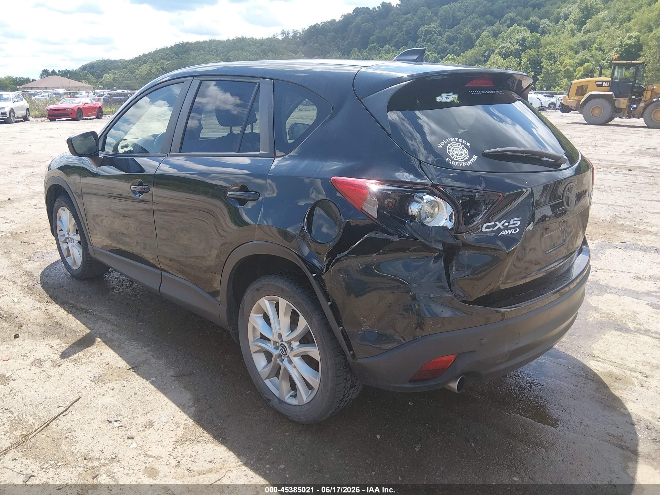 2015 Mazda Cx-5 Grand Touring Black vin: JM3KE4DY0F0482518