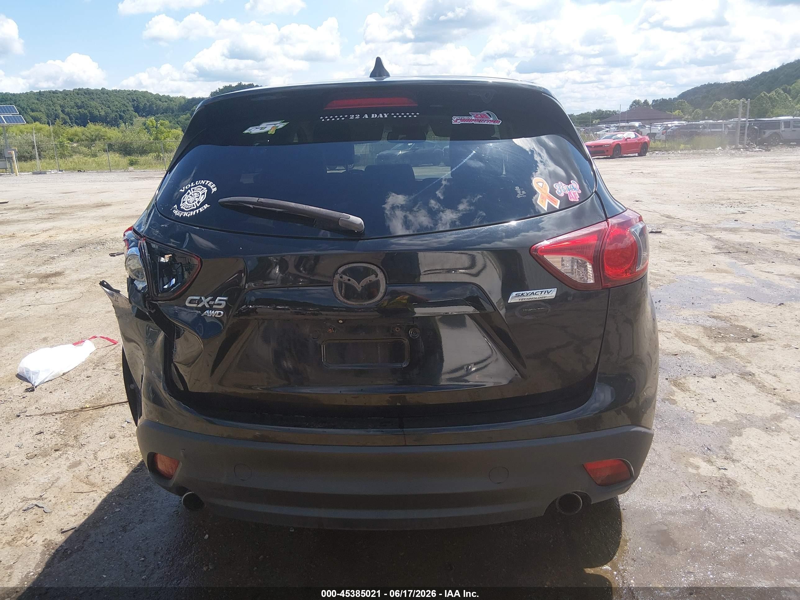 2015 Mazda Cx-5 Grand Touring Black vin: JM3KE4DY0F0482518