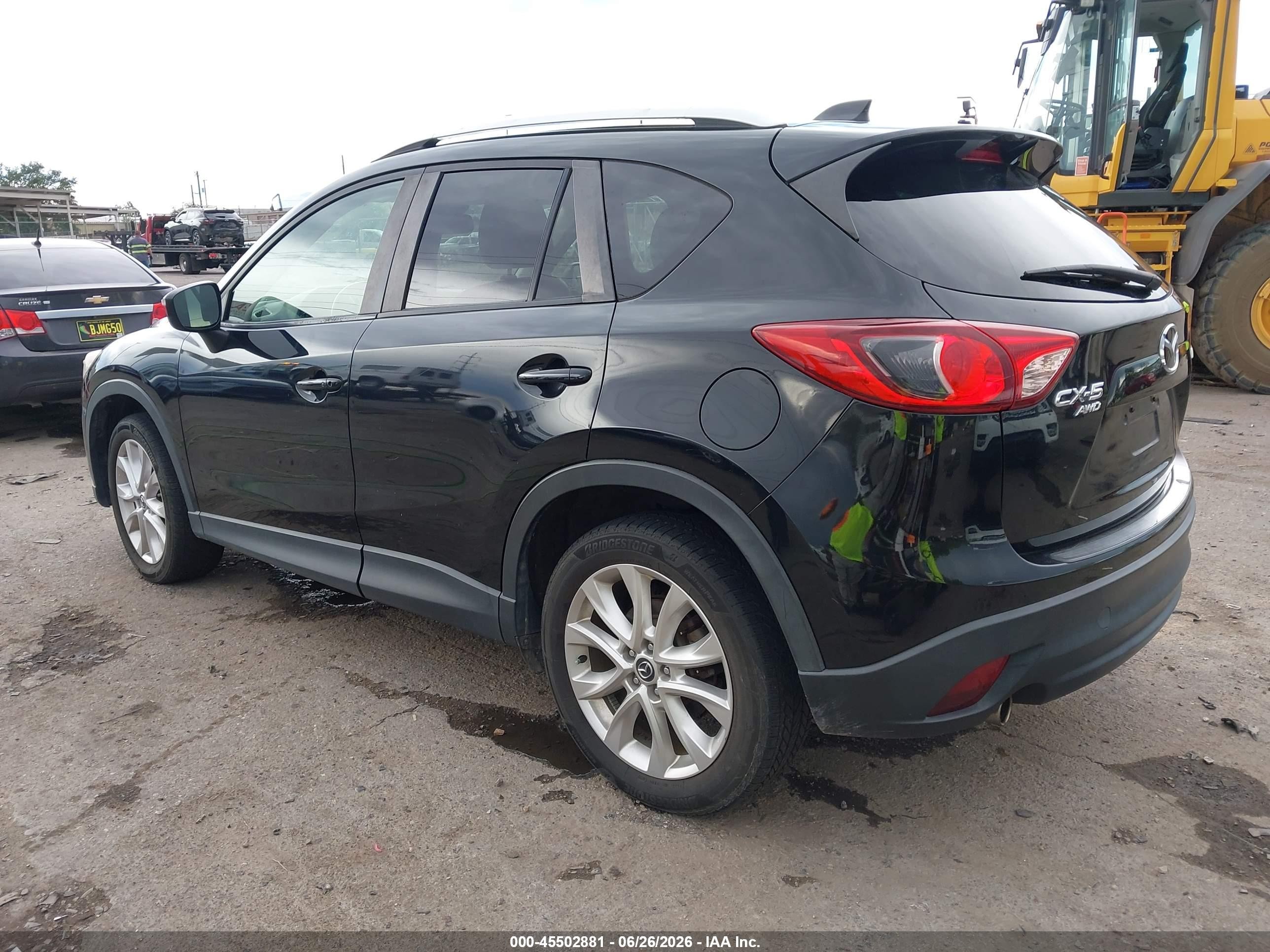 2015 Mazda Cx-5 Grand Touring Black vin: JM3KE4DY0F0542295