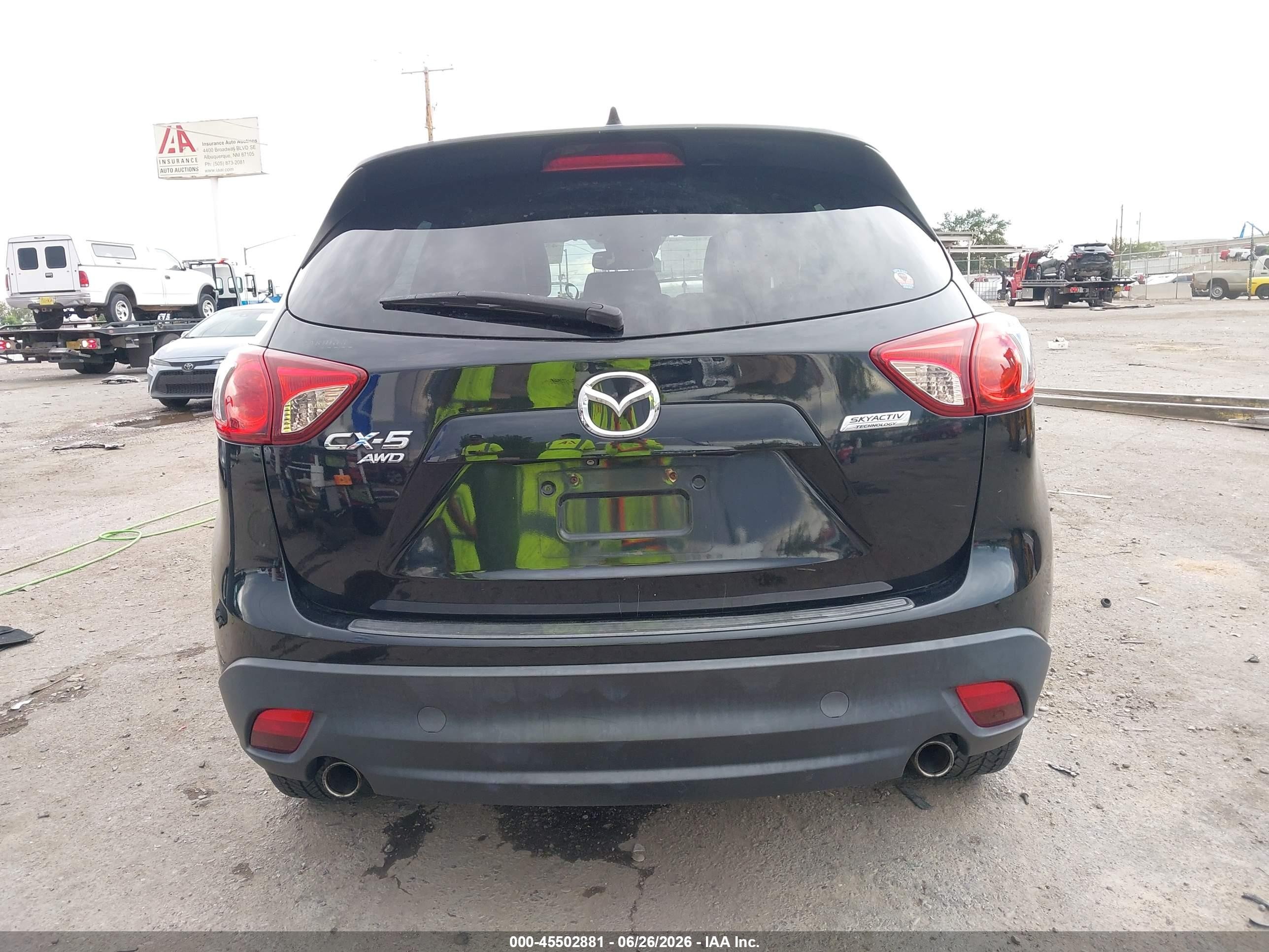 2015 Mazda Cx-5 Grand Touring Black vin: JM3KE4DY0F0542295