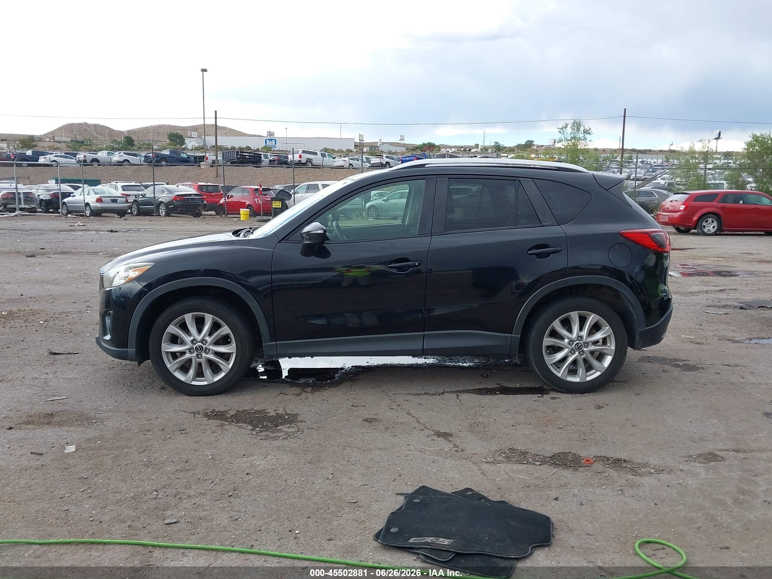 2015 Mazda Cx-5 Grand Touring Black vin: JM3KE4DY0F0542295