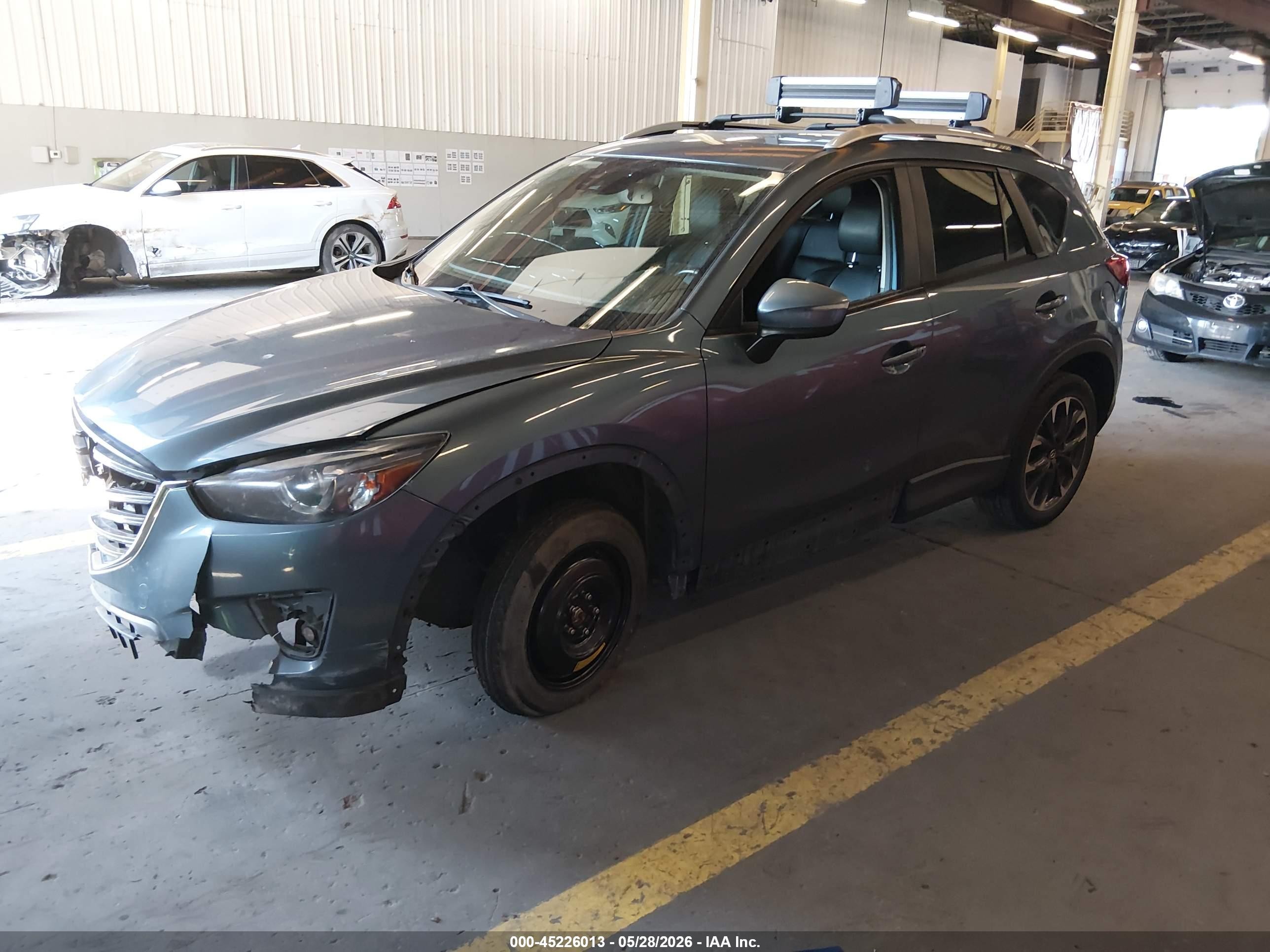 2016 Mazda Cx-5 Grand Touring Dark Blue vin: JM3KE4DY0G0782755