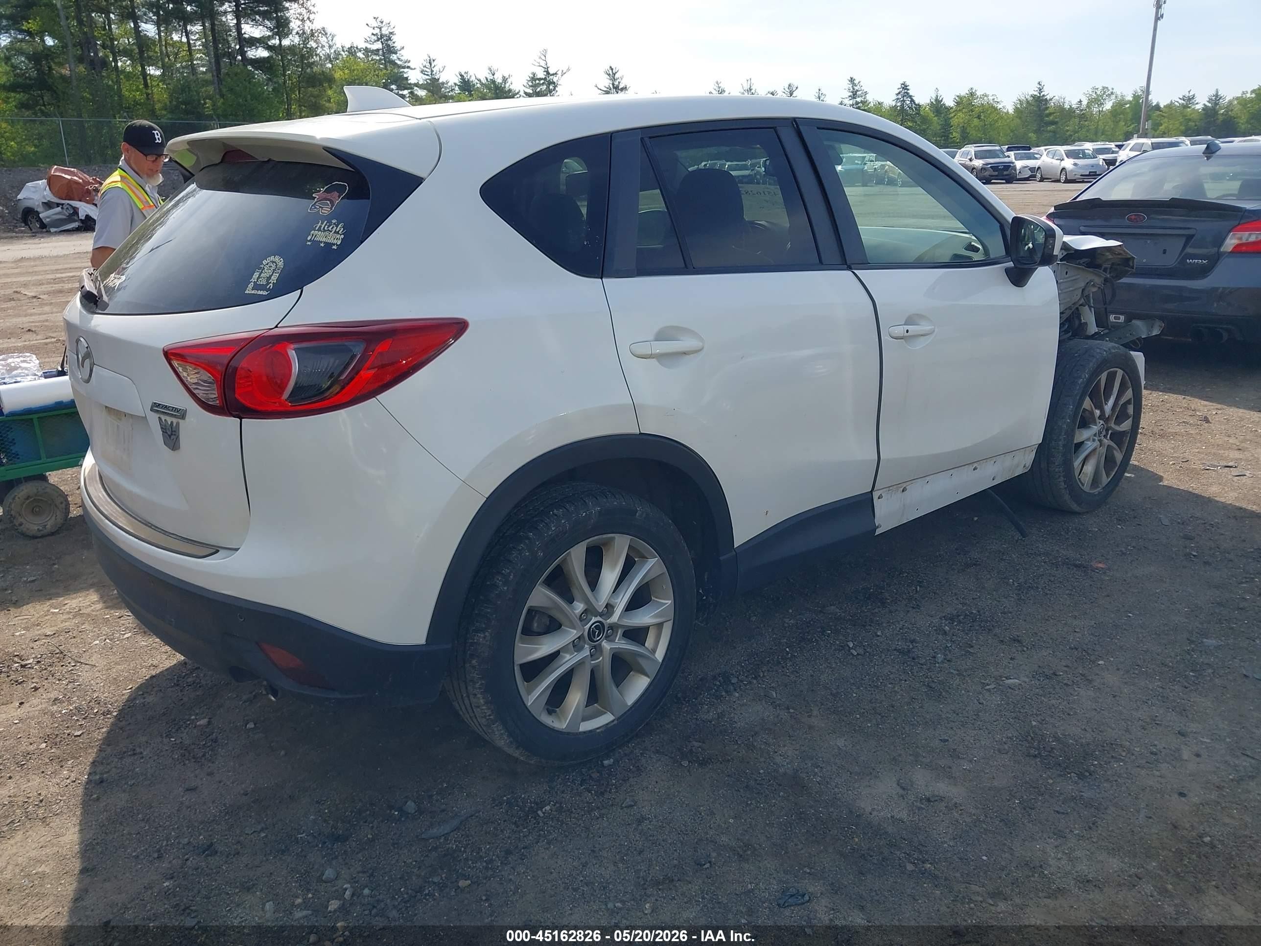2014 Mazda Cx-5 Grand Touring White vin: JM3KE4DY1E0321058