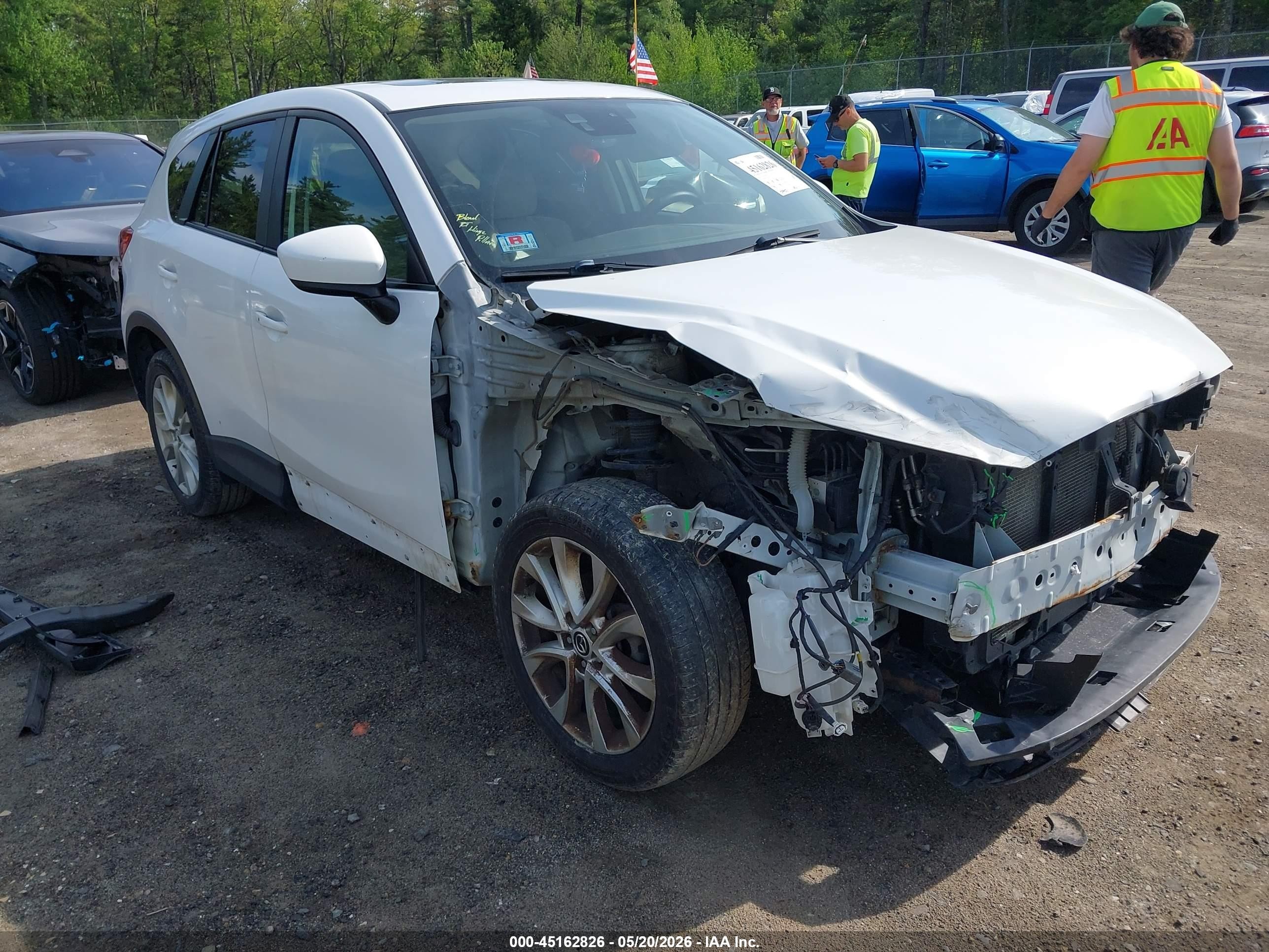 2014 Mazda Cx-5 Grand Touring White vin: JM3KE4DY1E0321058