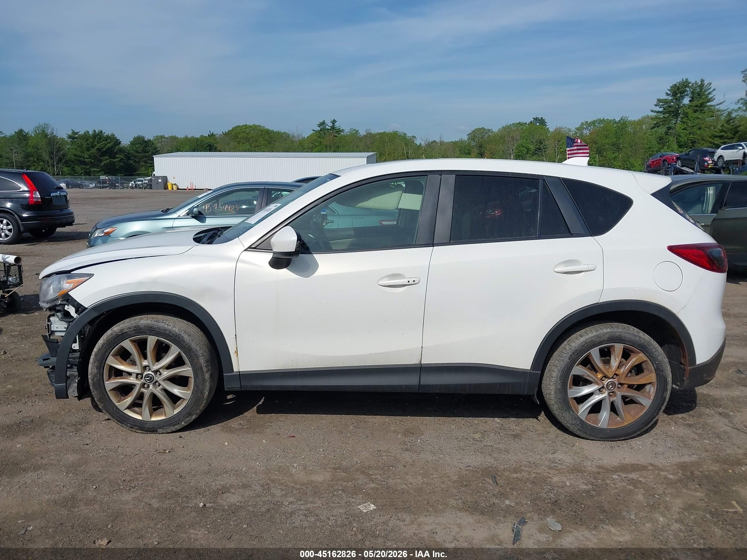 2014 Mazda Cx-5 Grand Touring White vin: JM3KE4DY1E0321058