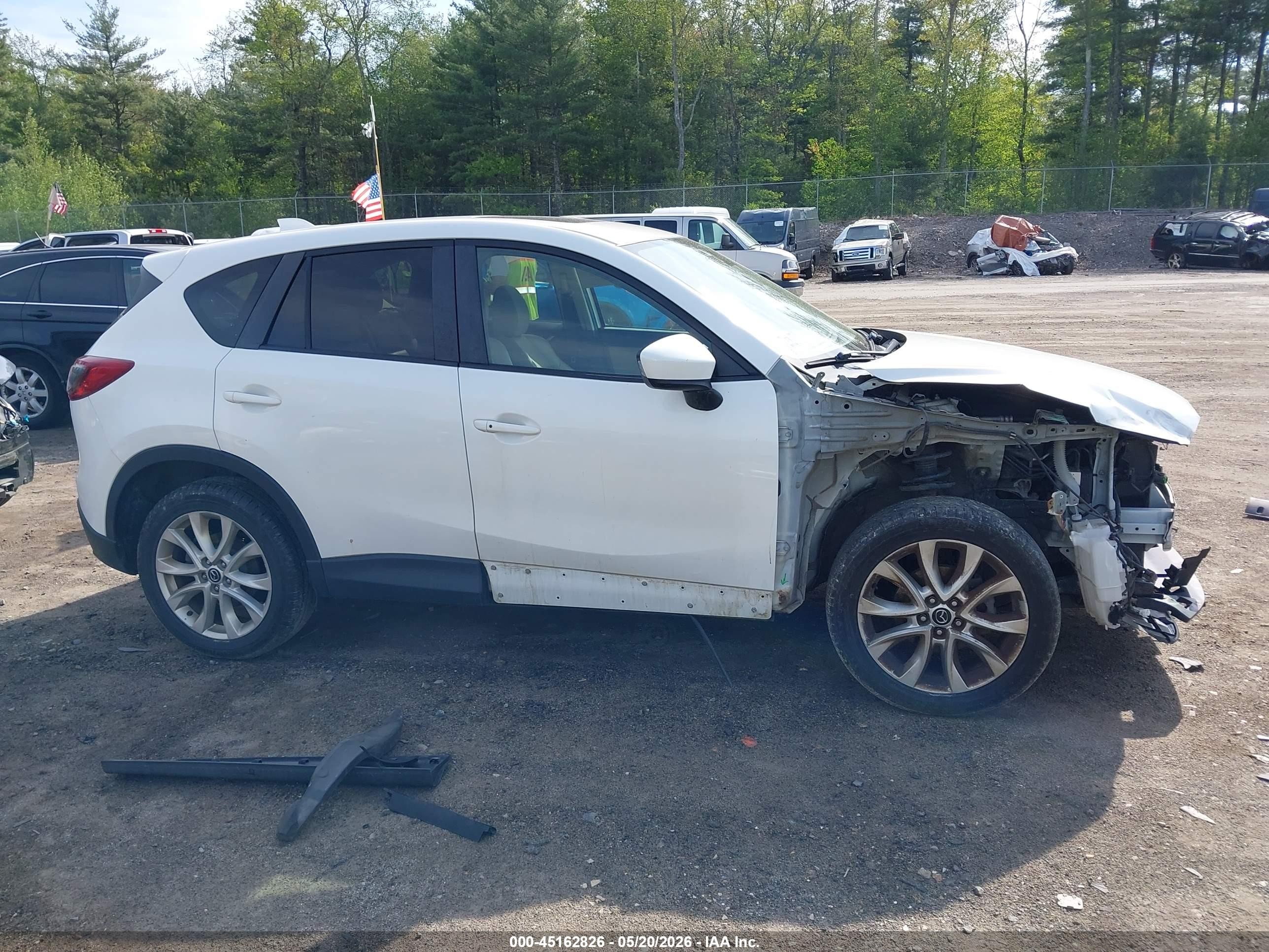 2014 Mazda Cx-5 Grand Touring White vin: JM3KE4DY1E0321058
