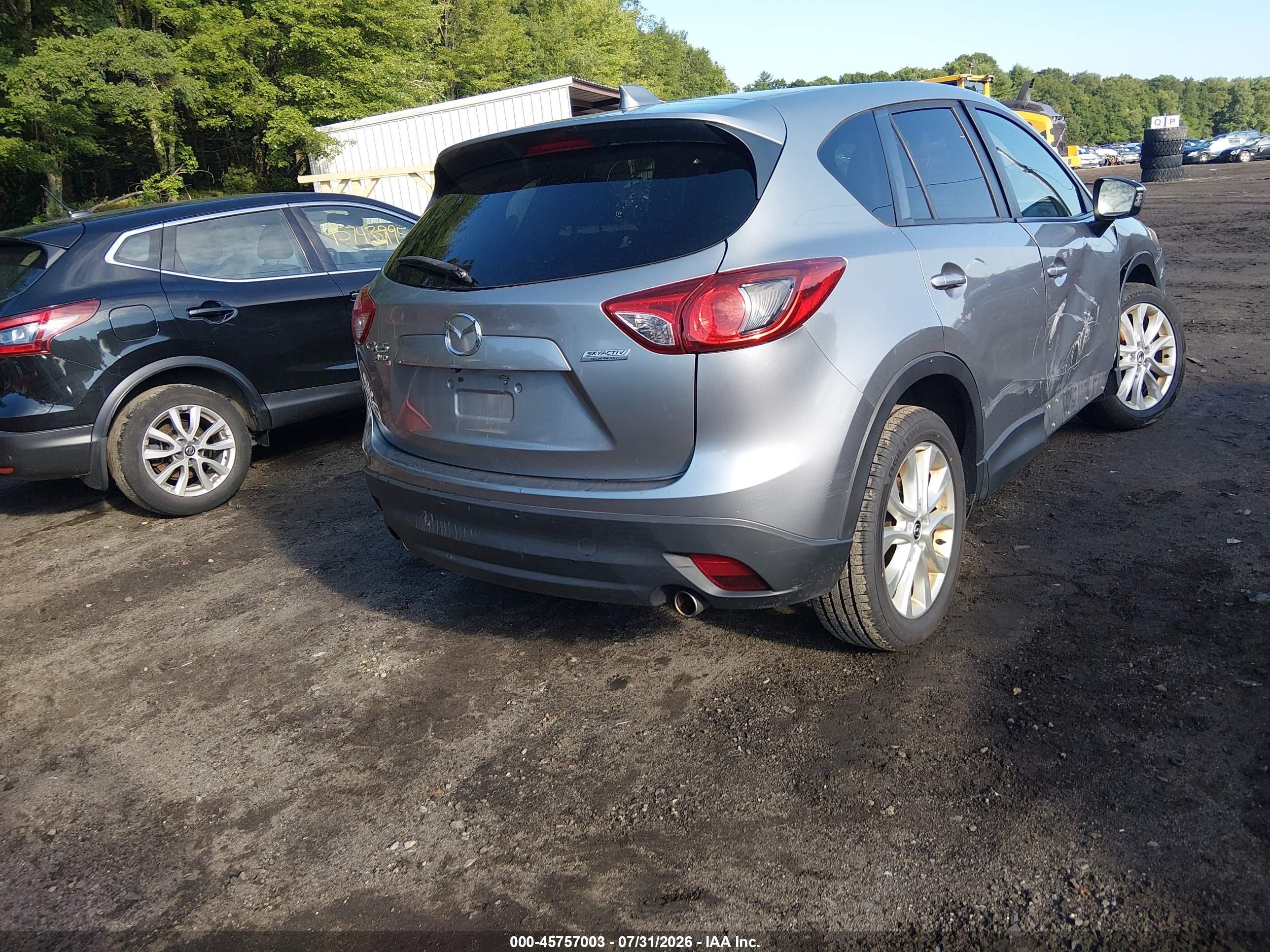 2014 Mazda Cx-5 Grand Touring Silver vin: JM3KE4DY1E0345408