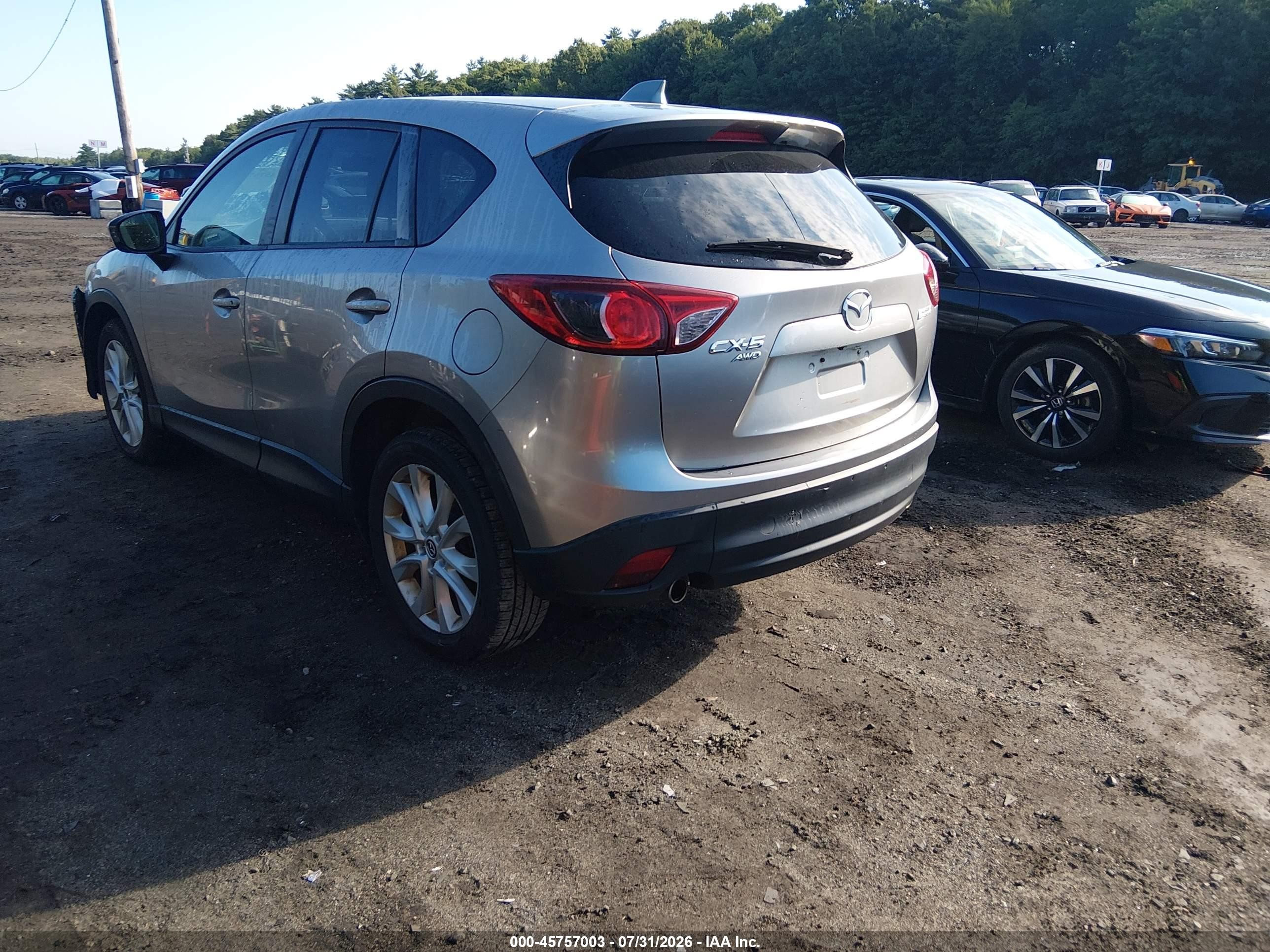 2014 Mazda Cx-5 Grand Touring Silver vin: JM3KE4DY1E0345408