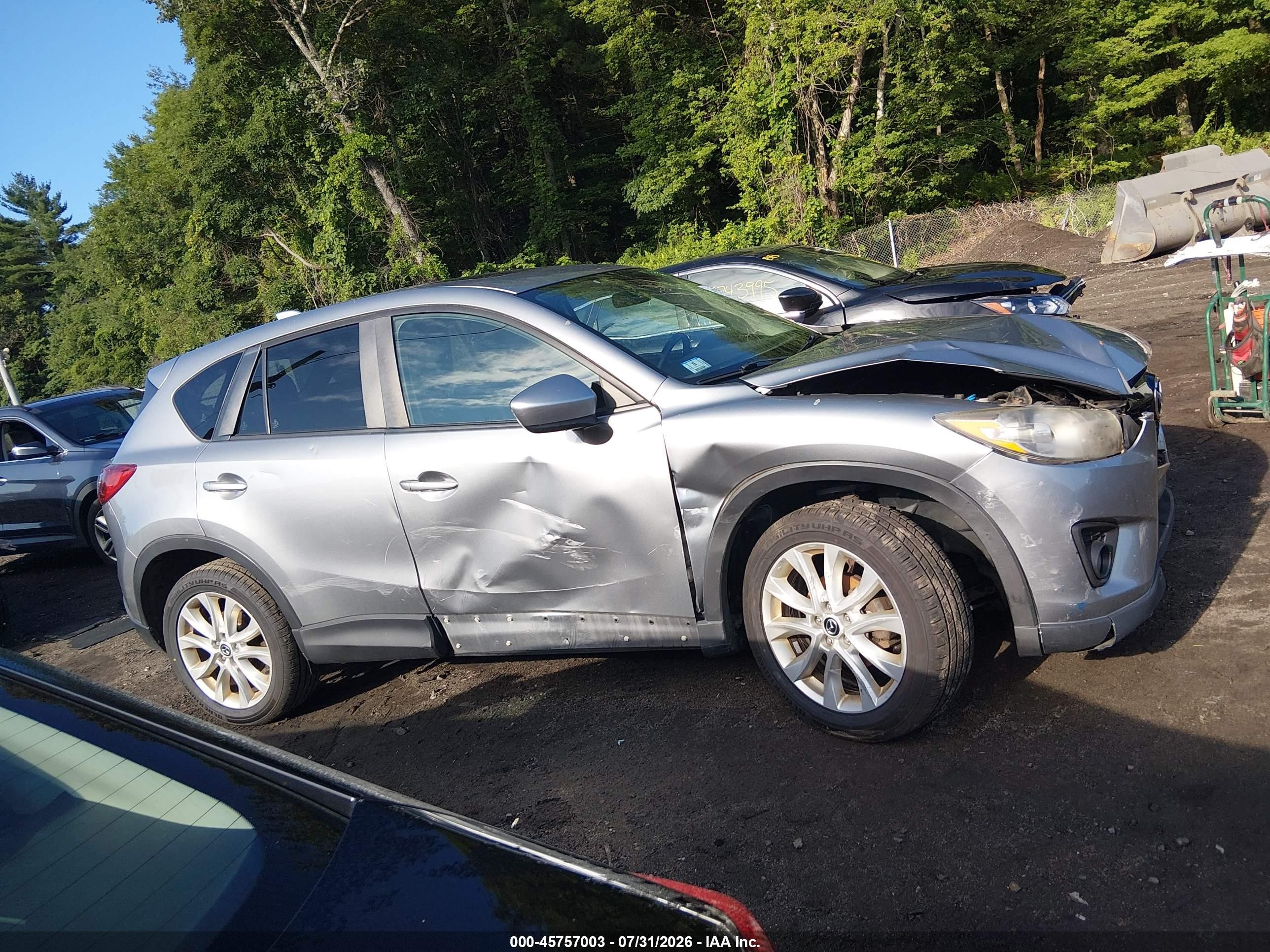 2014 Mazda Cx-5 Grand Touring Silver vin: JM3KE4DY1E0345408