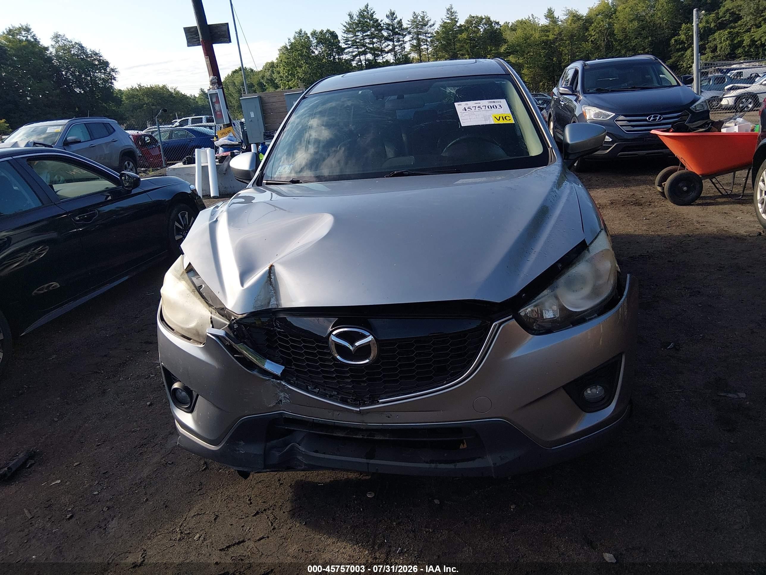 2014 Mazda Cx-5 Grand Touring Silver vin: JM3KE4DY1E0345408