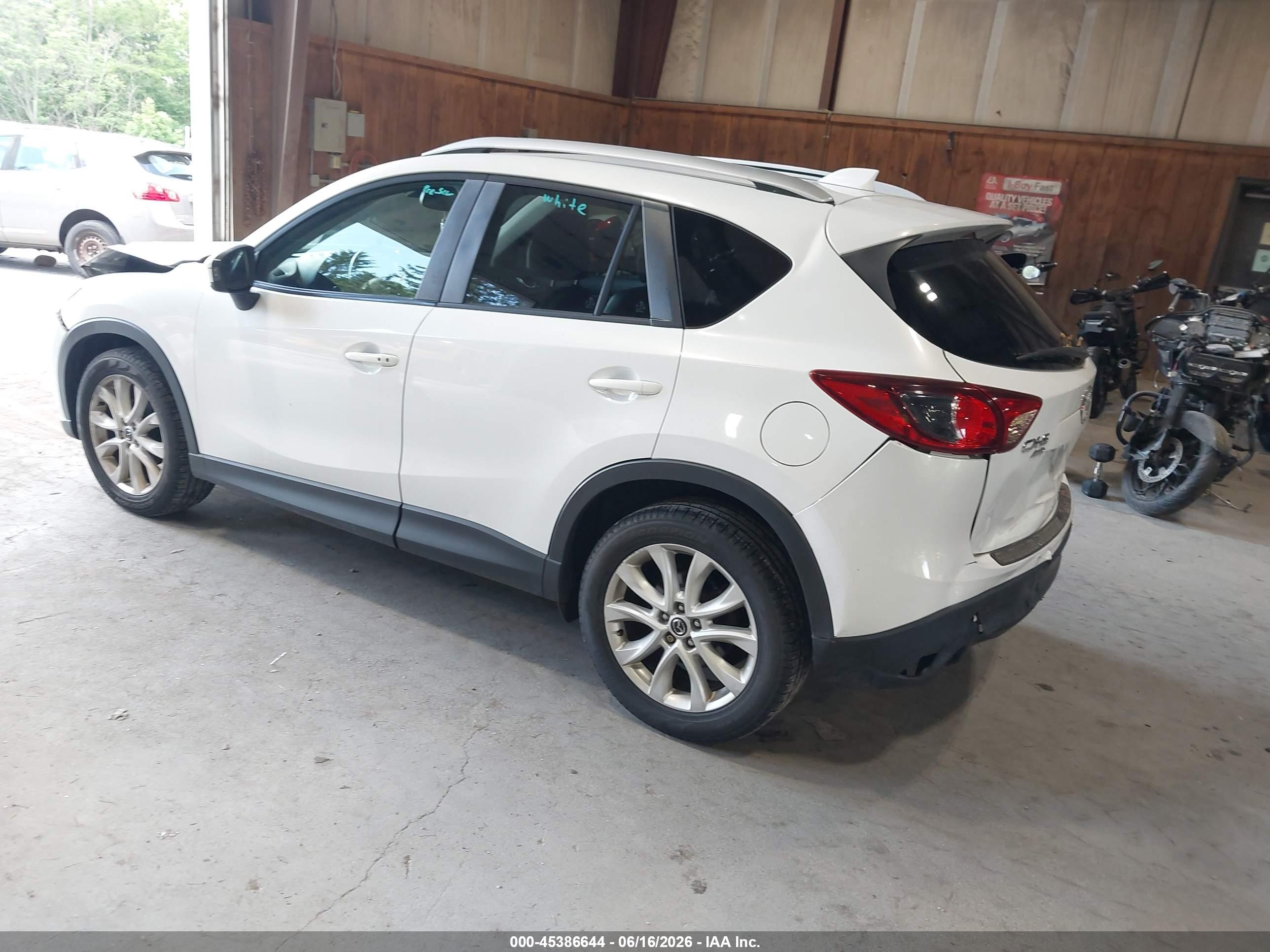 2014 Mazda Cx-5 Grand Touring White vin: JM3KE4DY1E0351032