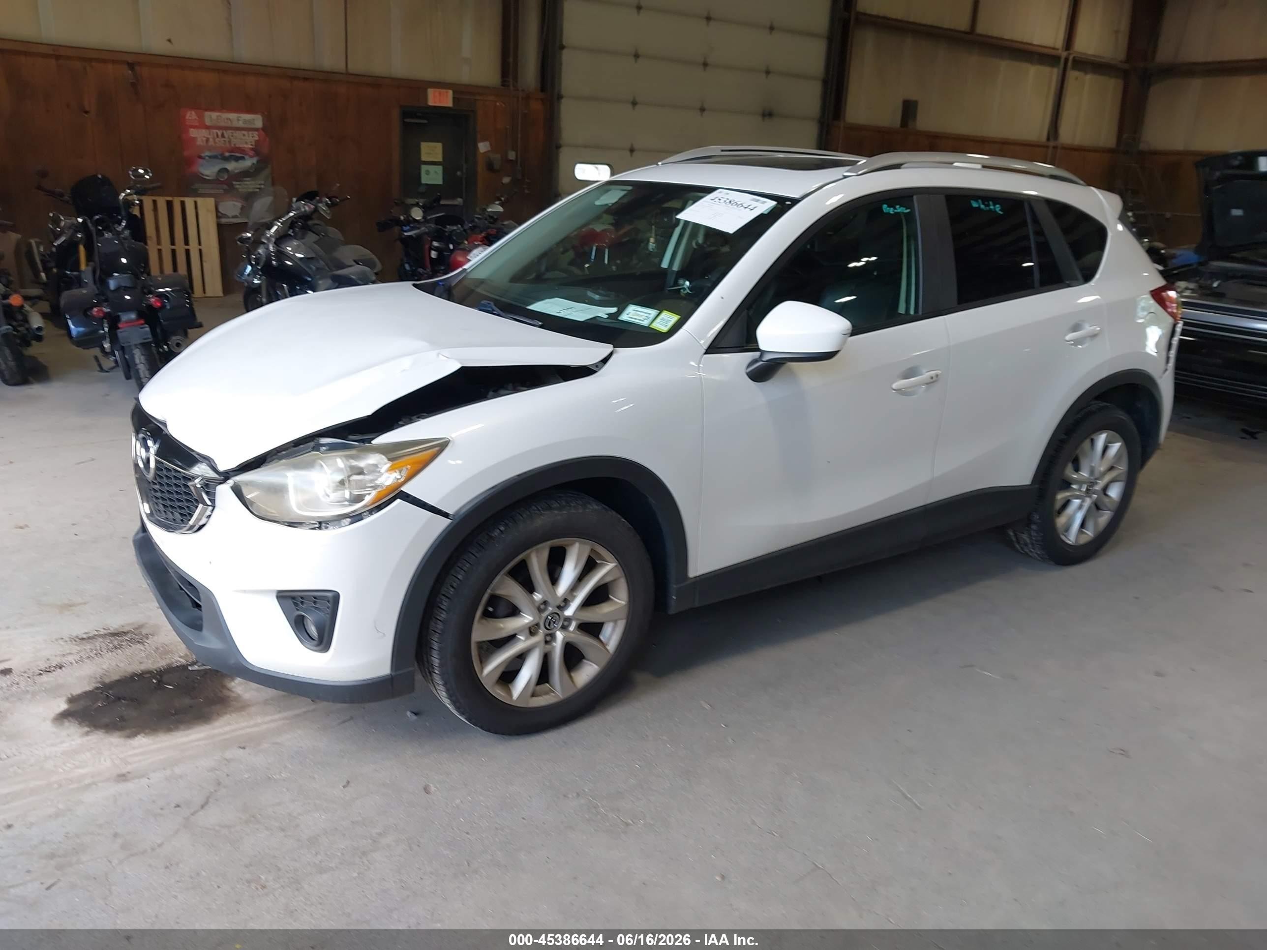 2014 Mazda Cx-5 Grand Touring White vin: JM3KE4DY1E0351032