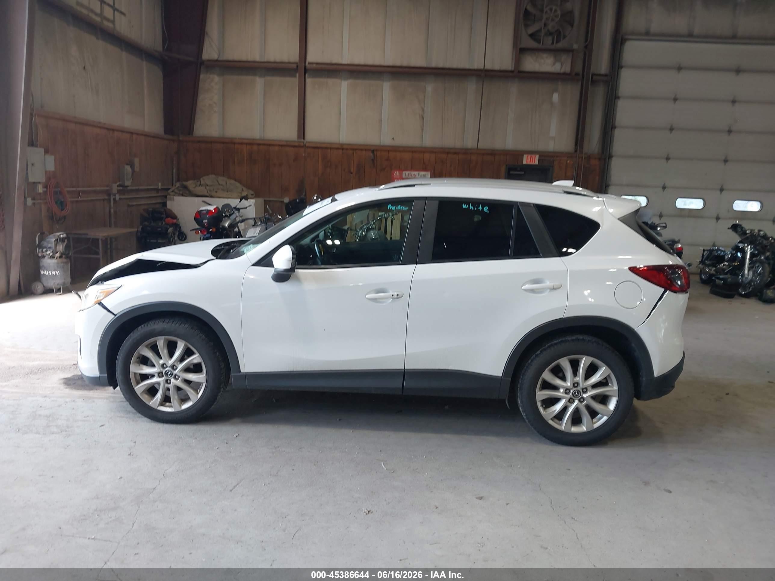 2014 Mazda Cx-5 Grand Touring White vin: JM3KE4DY1E0351032