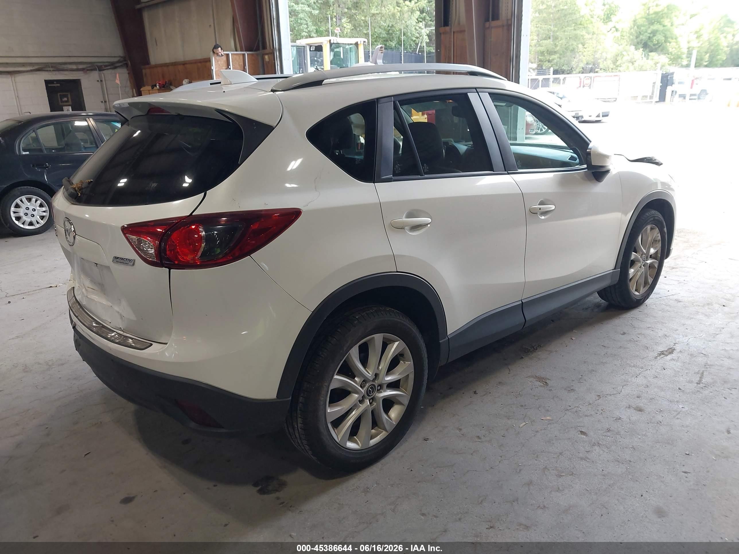 2014 Mazda Cx-5 Grand Touring White vin: JM3KE4DY1E0351032
