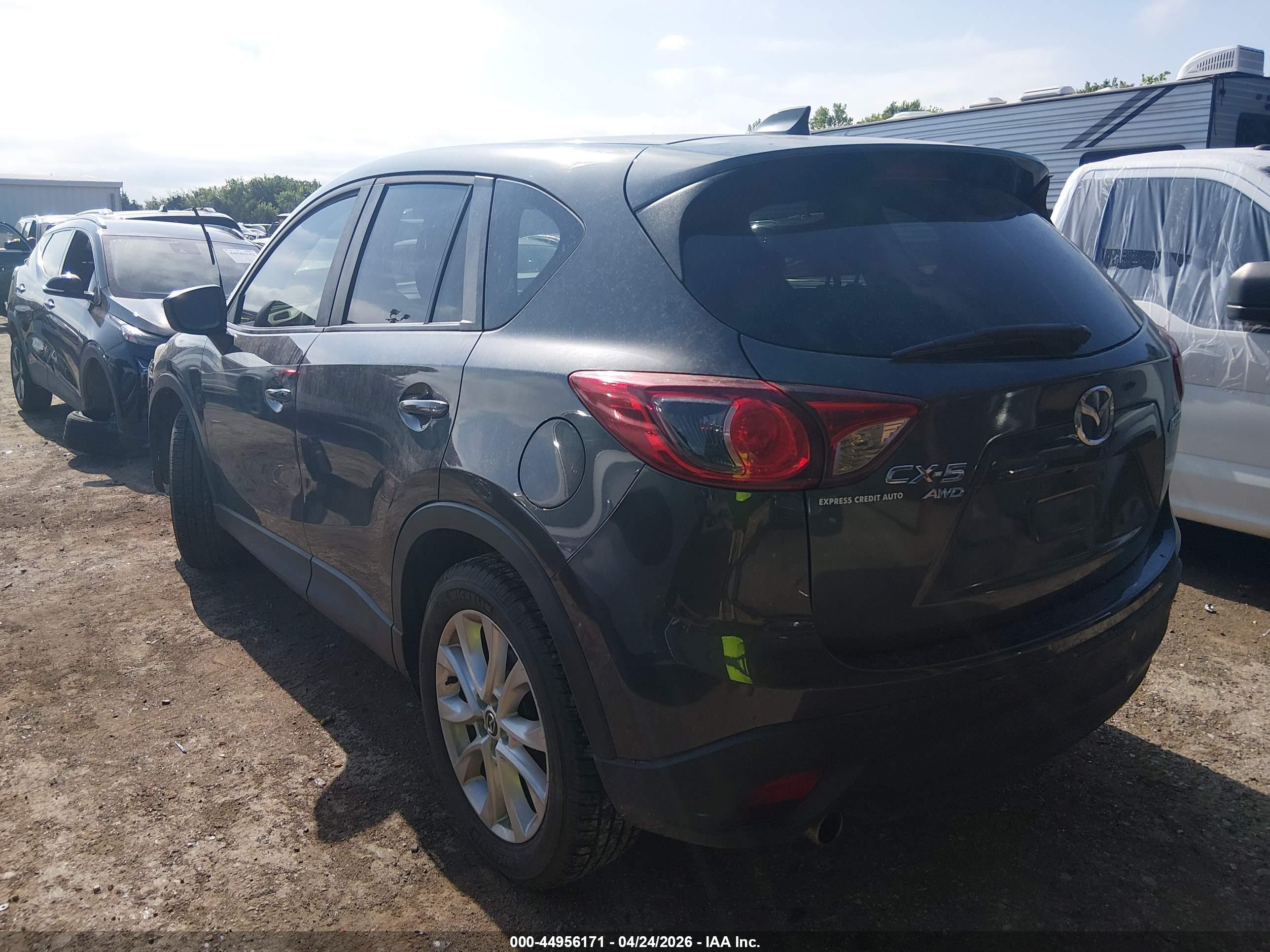 2015 Mazda Cx-5 Grand Touring Black vin: JM3KE4DY1F0483046