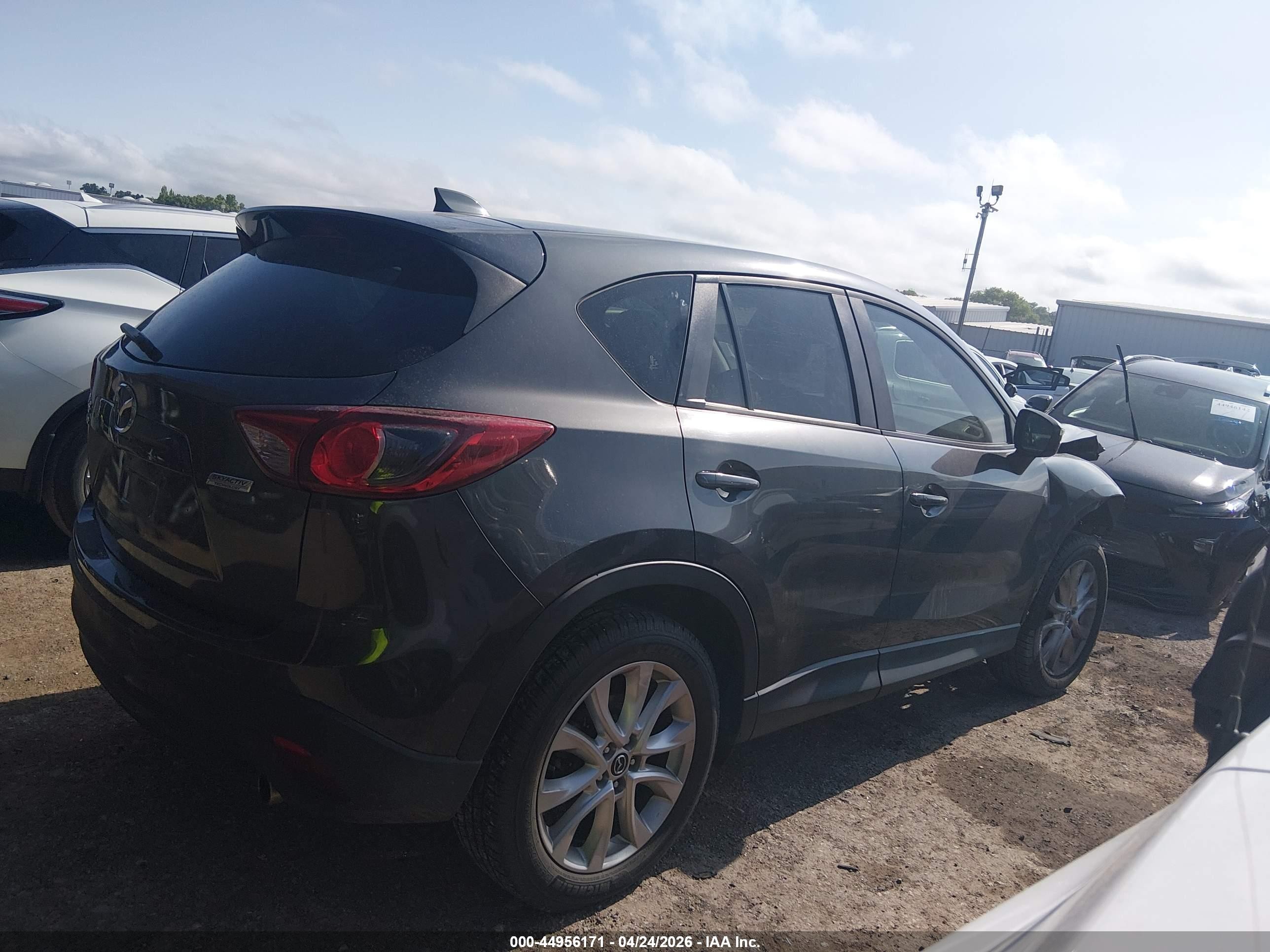 2015 Mazda Cx-5 Grand Touring Black vin: JM3KE4DY1F0483046