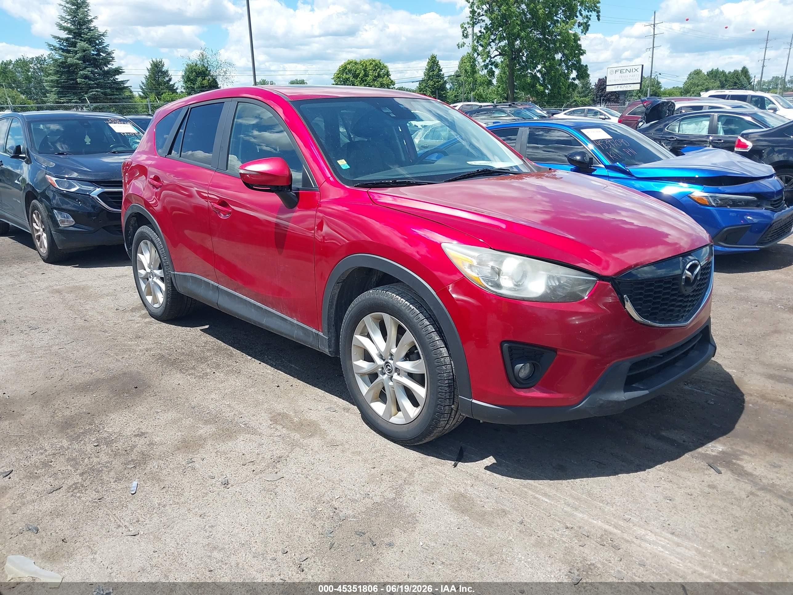 2015 Mazda Cx-5 Grand Touring Red vin: JM3KE4DY1F0510312