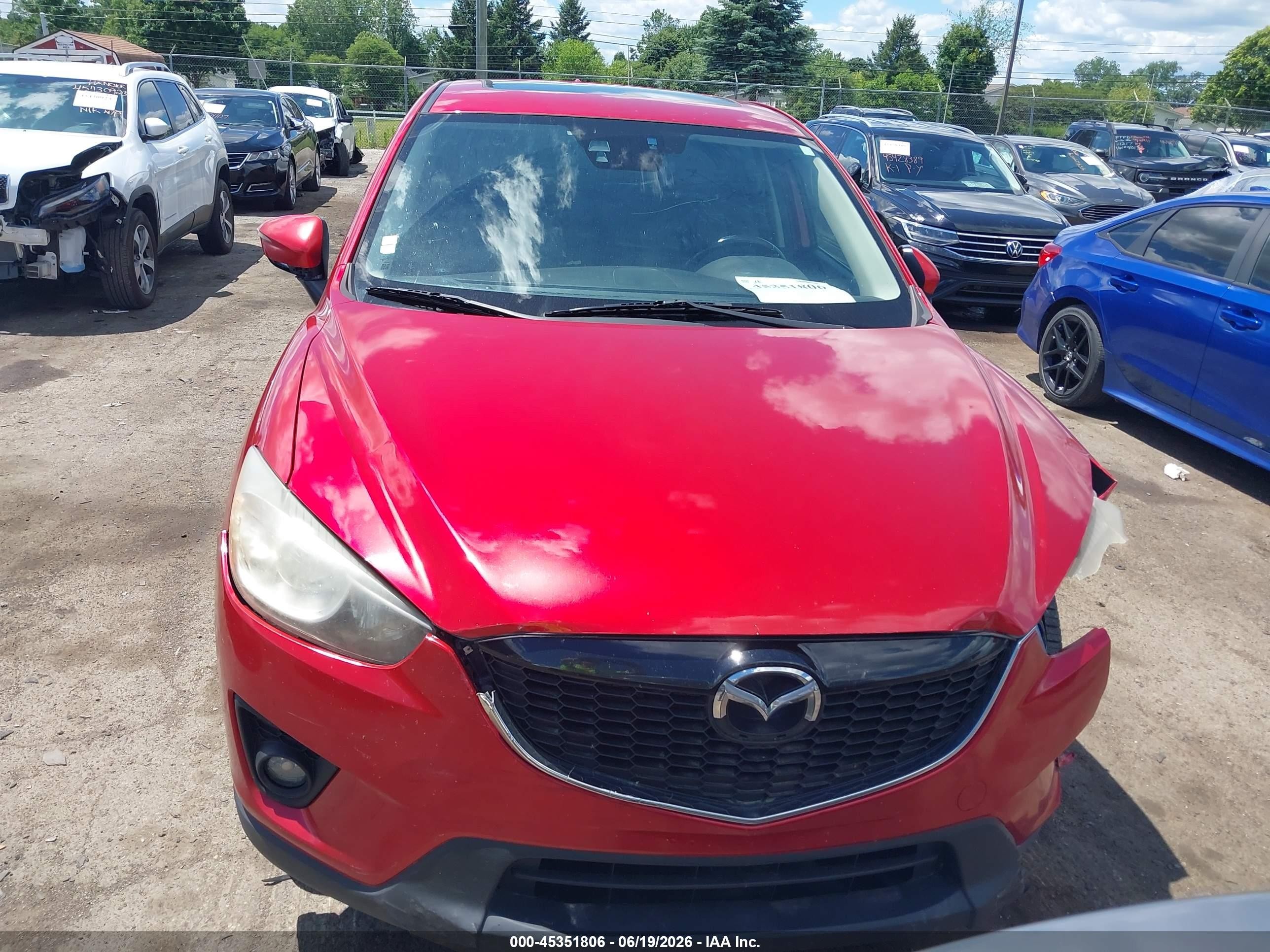 2015 Mazda Cx-5 Grand Touring Red vin: JM3KE4DY1F0510312