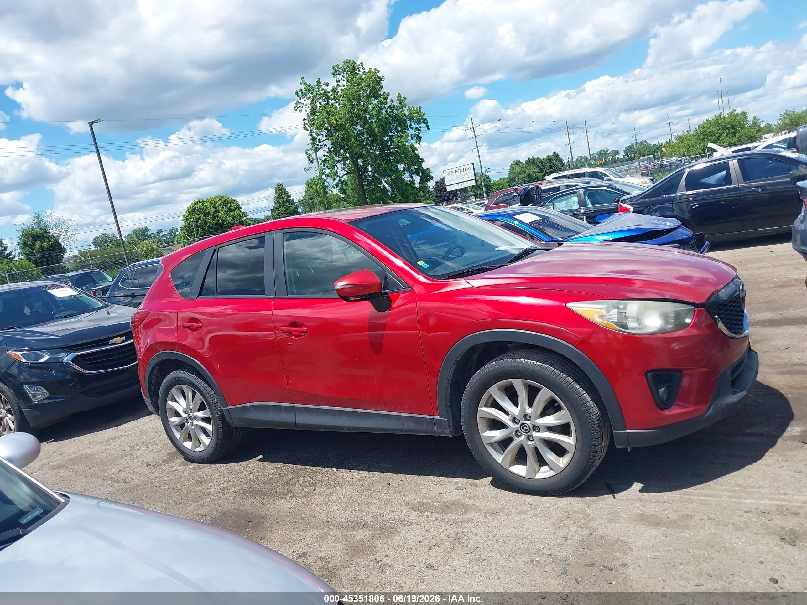 2015 Mazda Cx-5 Grand Touring Red vin: JM3KE4DY1F0510312