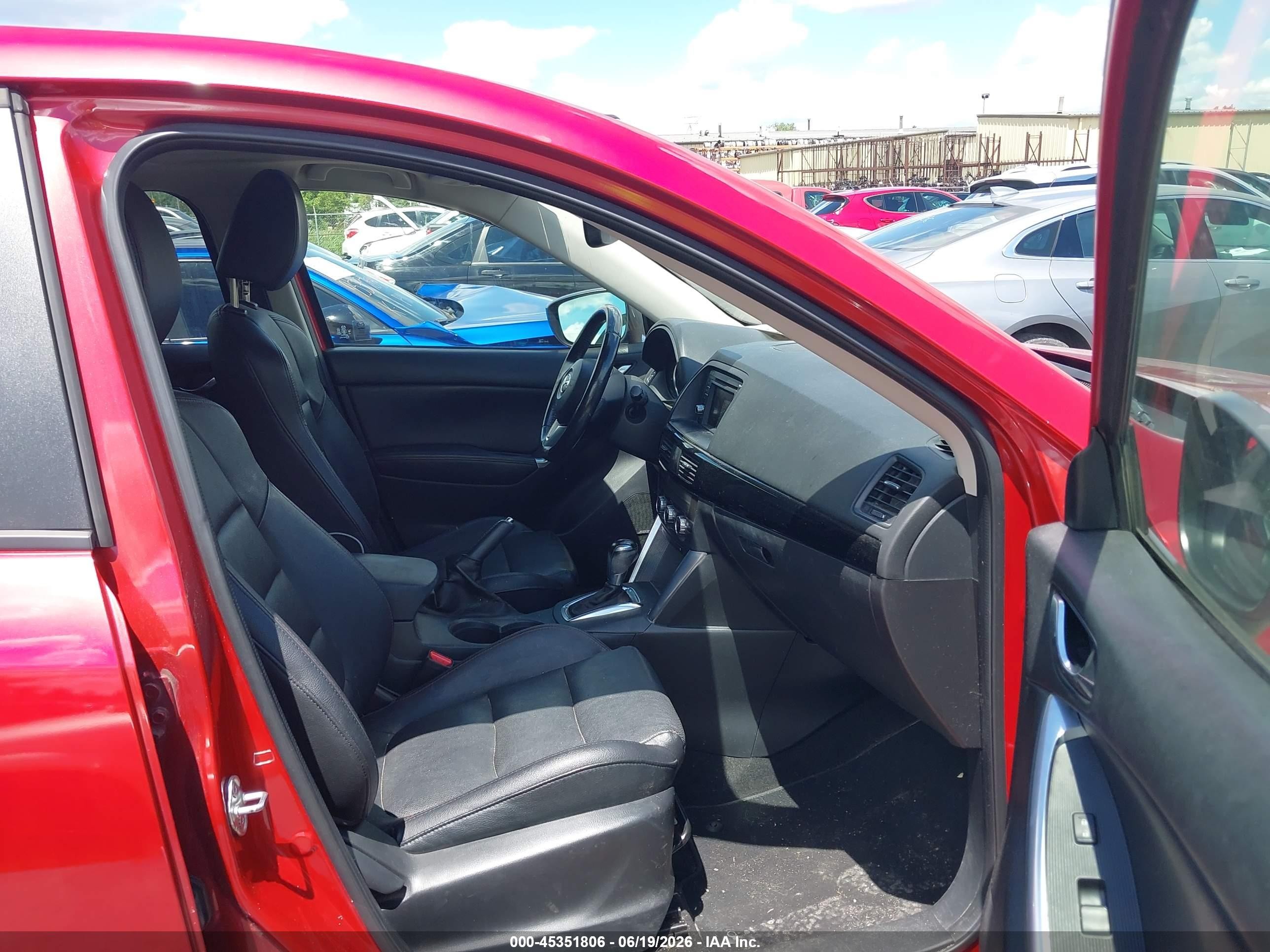 2015 Mazda Cx-5 Grand Touring Red vin: JM3KE4DY1F0510312