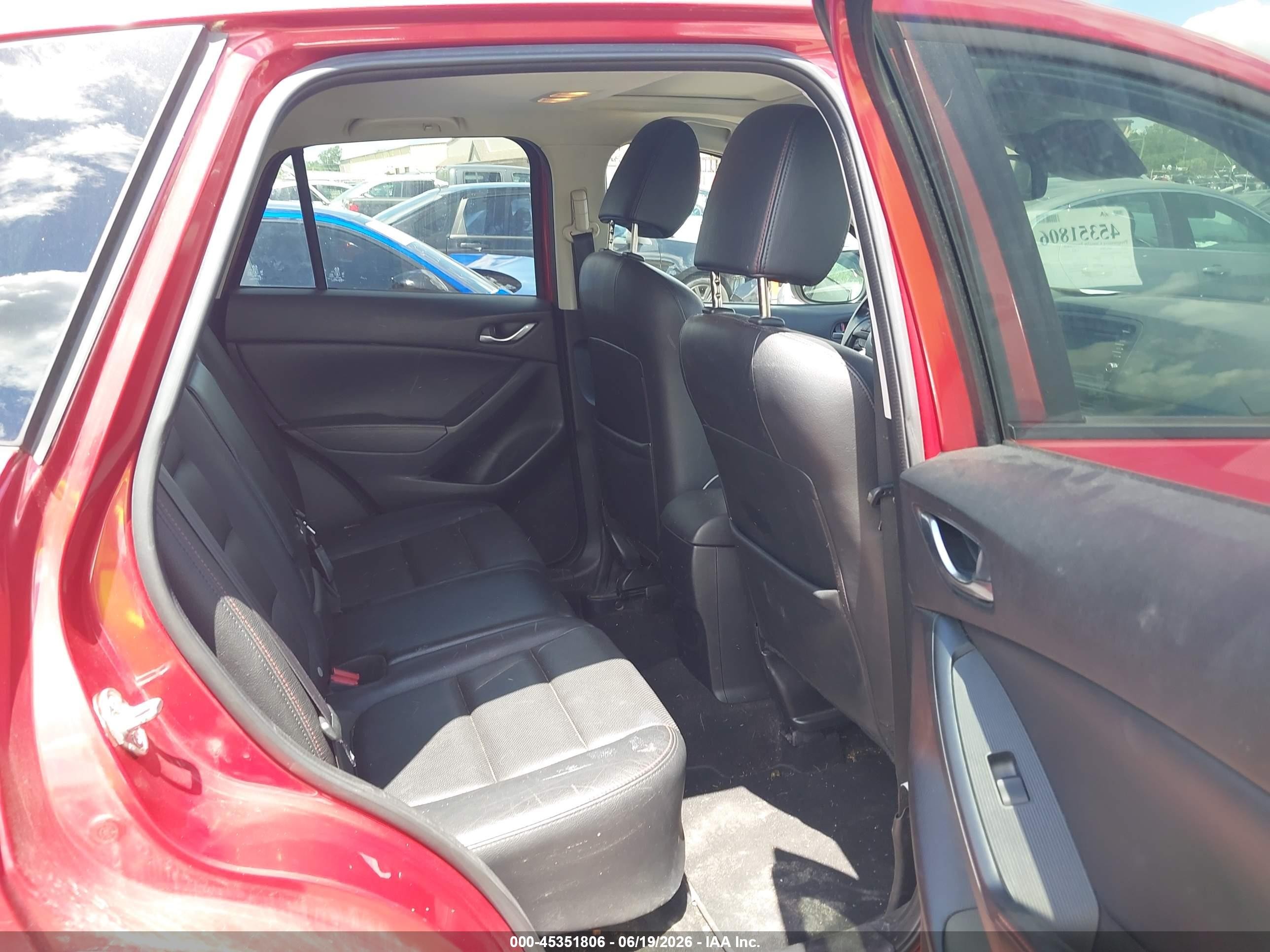 2015 Mazda Cx-5 Grand Touring Red vin: JM3KE4DY1F0510312