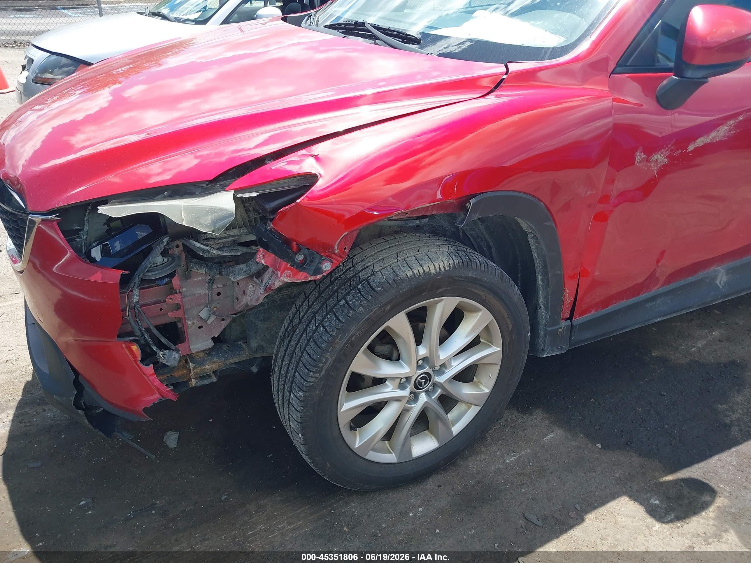 2015 Mazda Cx-5 Grand Touring Red vin: JM3KE4DY1F0510312