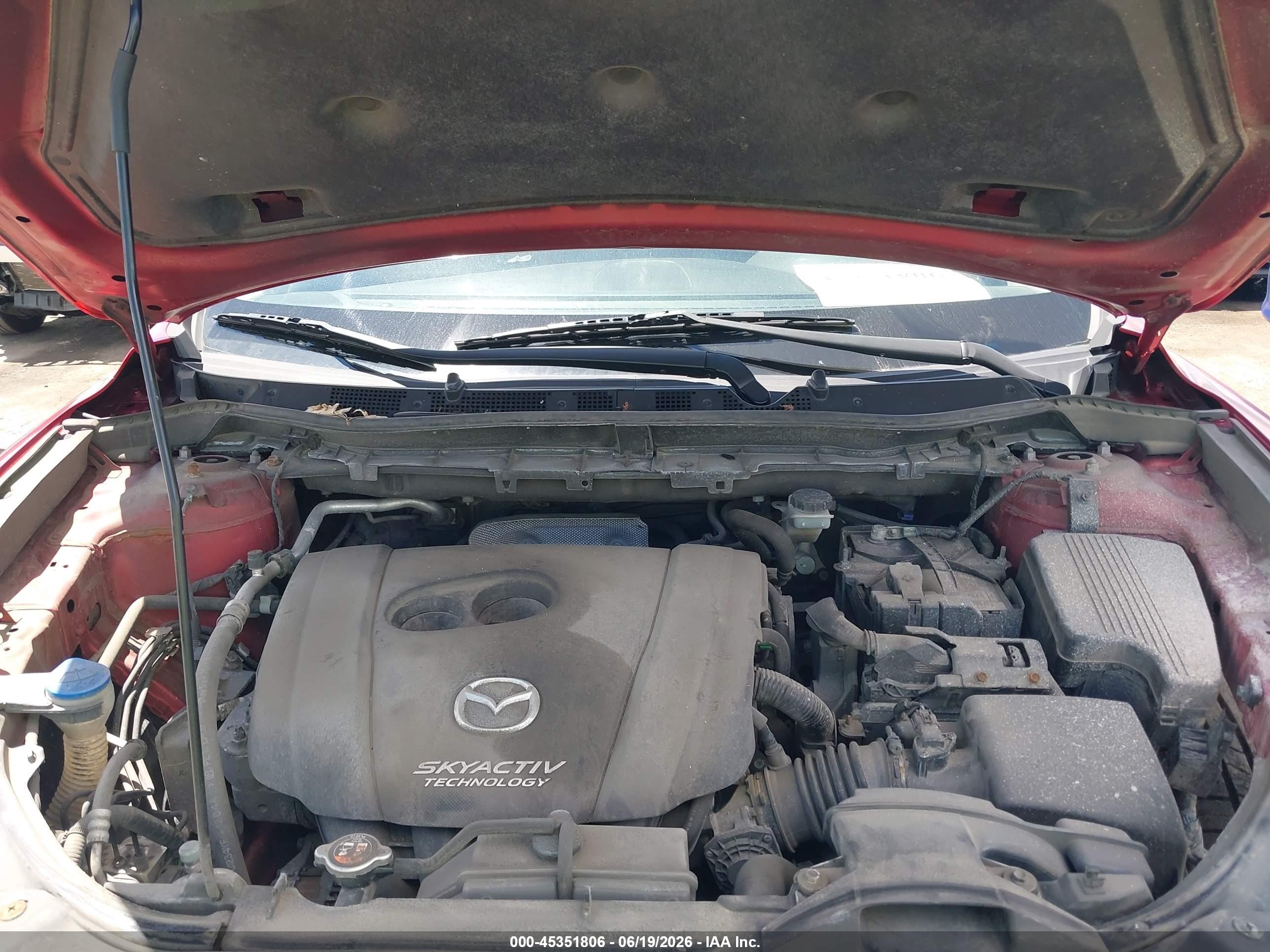 2015 Mazda Cx-5 Grand Touring Red vin: JM3KE4DY1F0510312