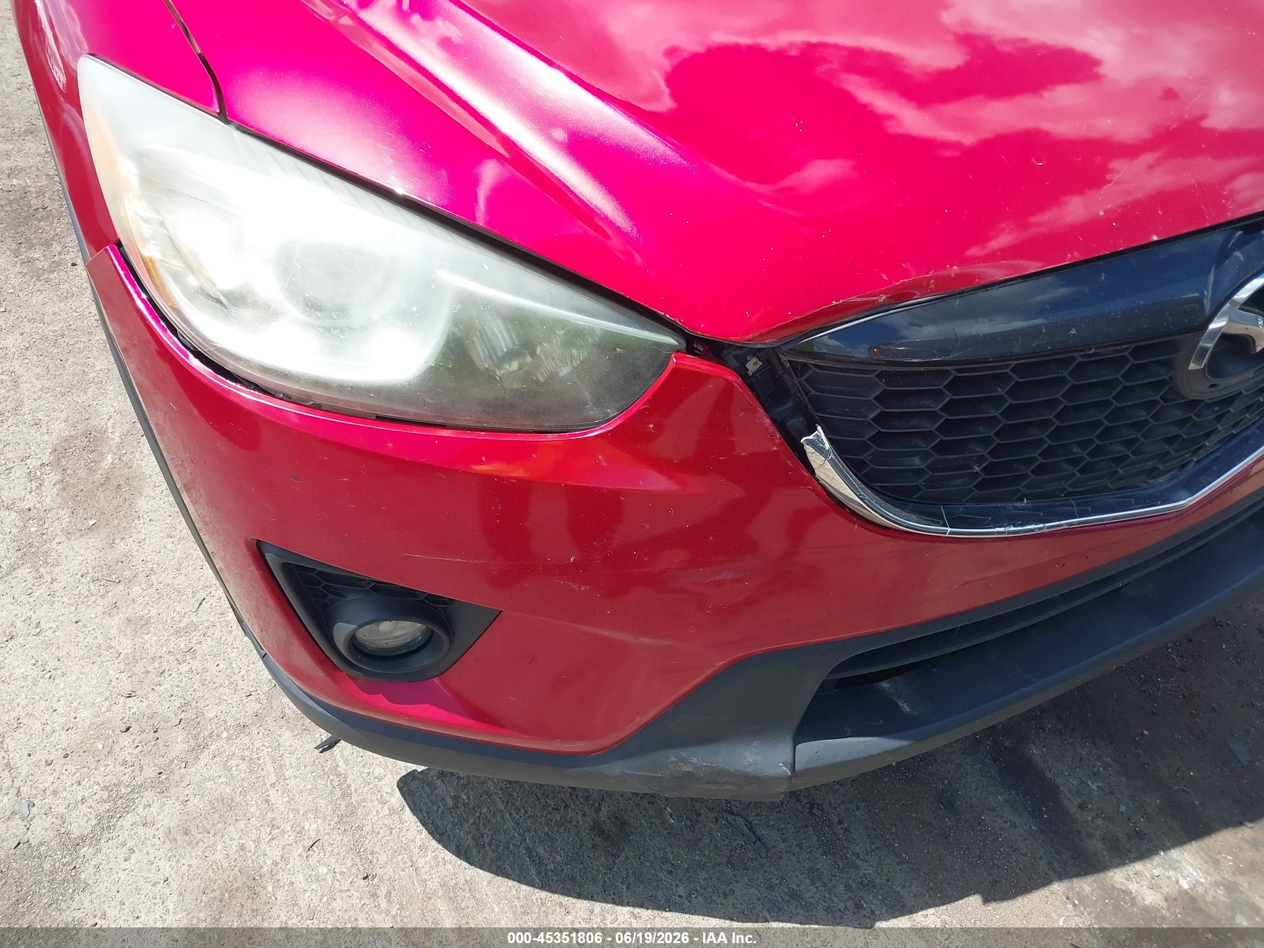 2015 Mazda Cx-5 Grand Touring Red vin: JM3KE4DY1F0510312