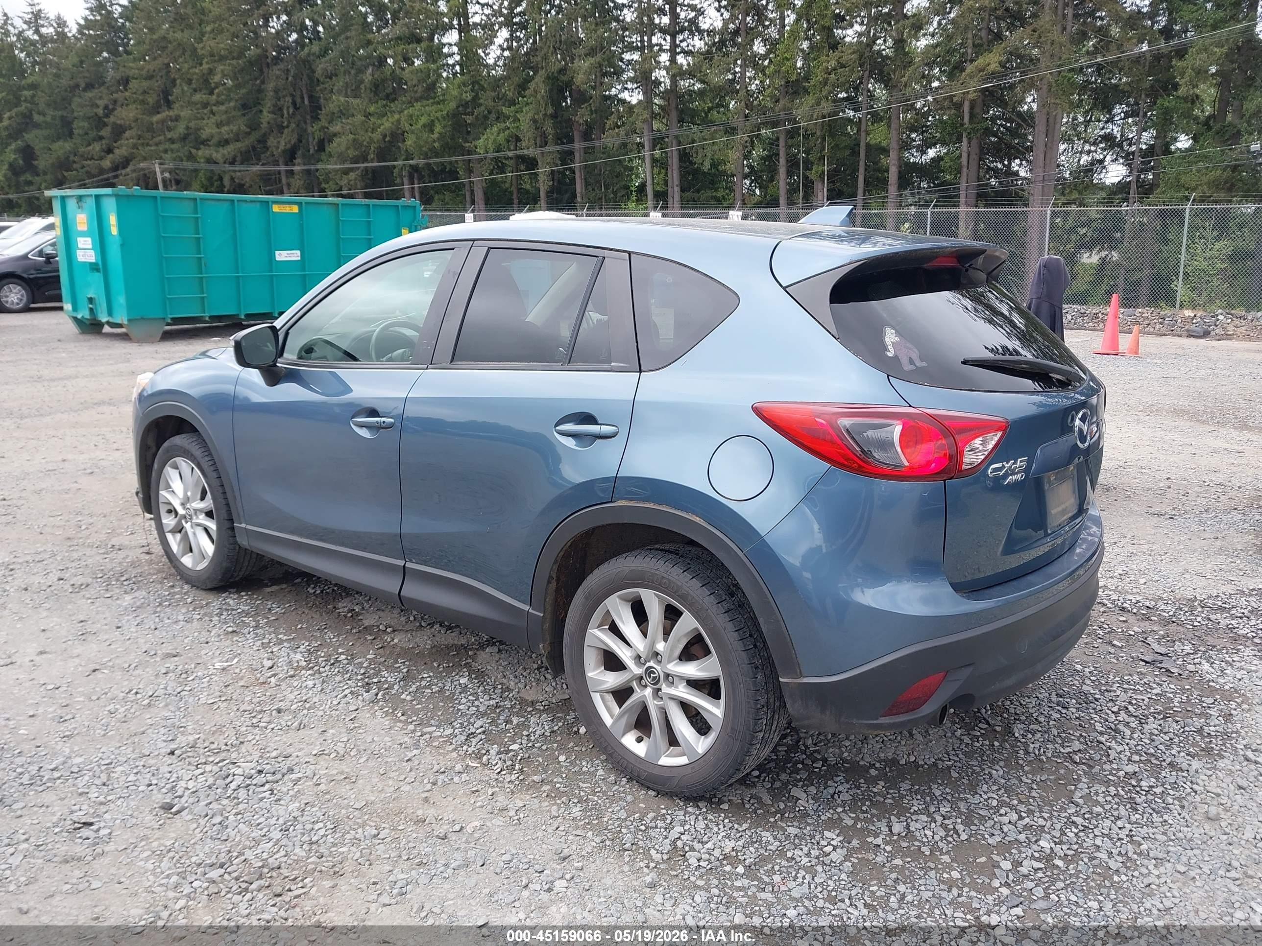 2015 Mazda Cx-5 Grand Touring Синий vin: JM3KE4DY1F0543388