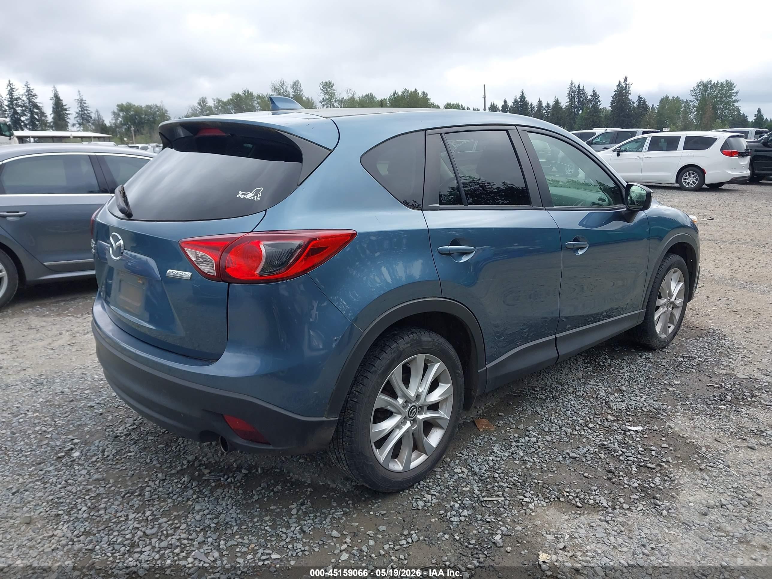 2015 Mazda Cx-5 Grand Touring Синий vin: JM3KE4DY1F0543388