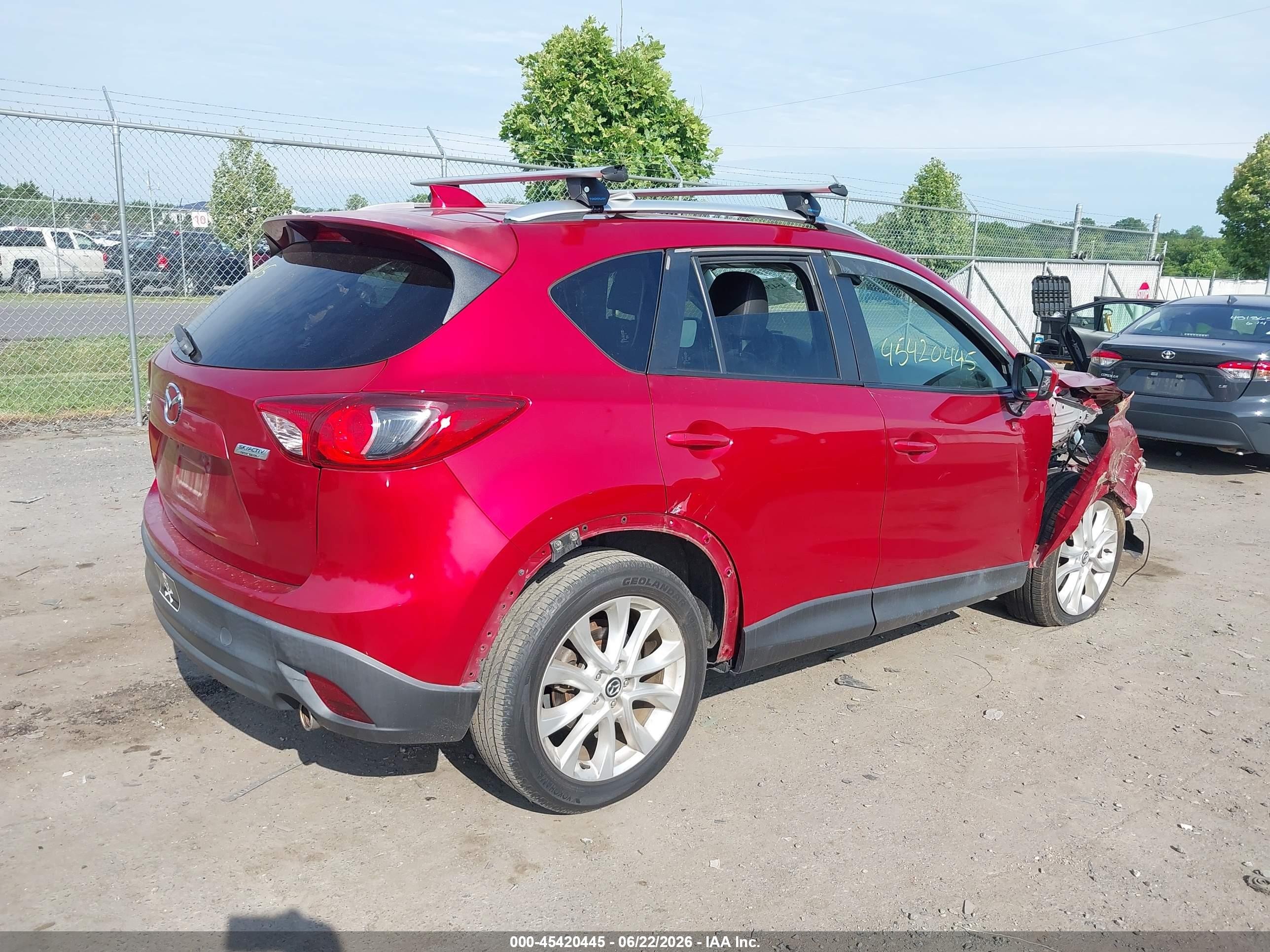 2014 Mazda Cx-5 Grand Touring Red vin: JM3KE4DY2E0362489