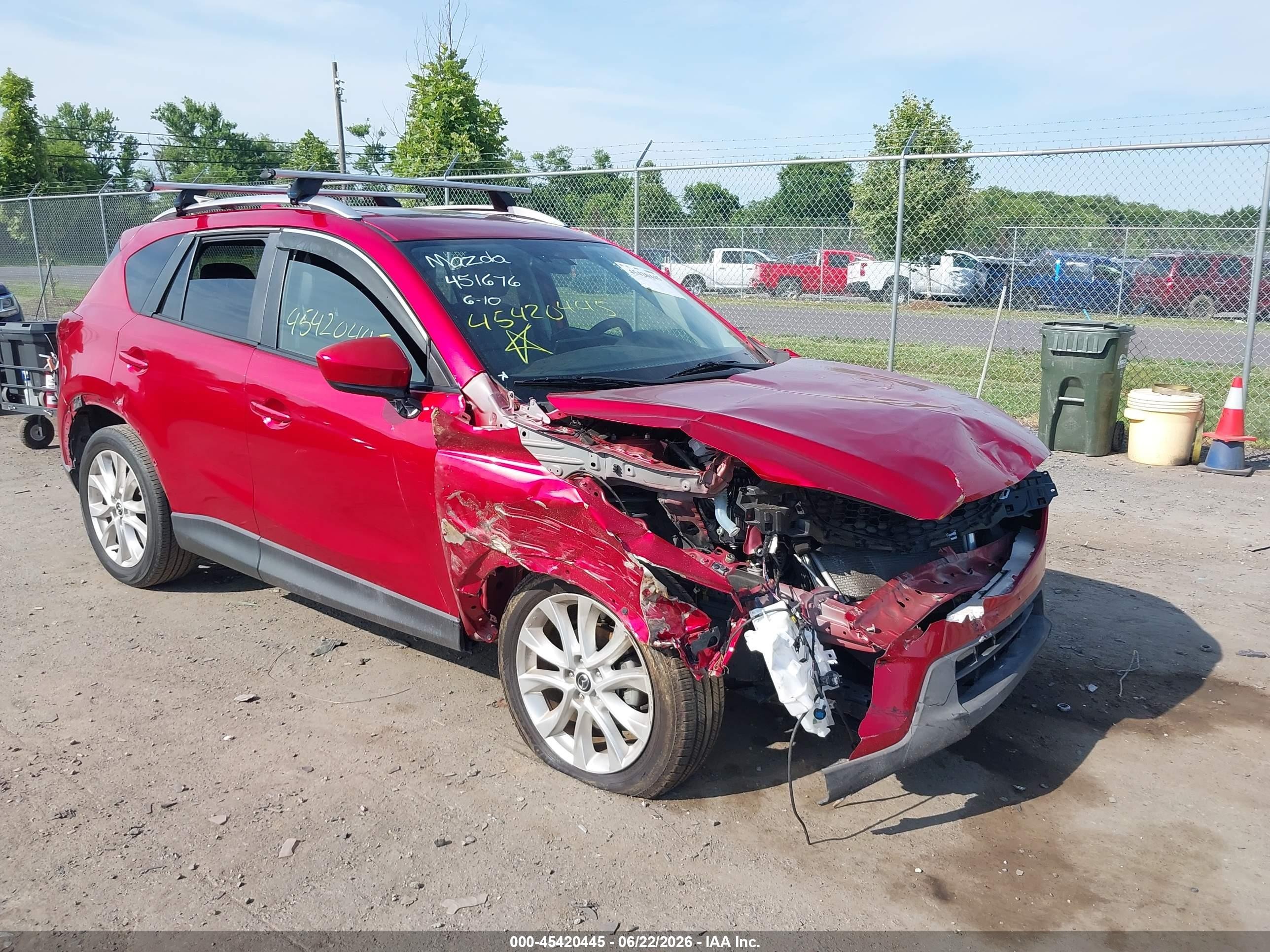 2014 Mazda Cx-5 Grand Touring Red vin: JM3KE4DY2E0362489