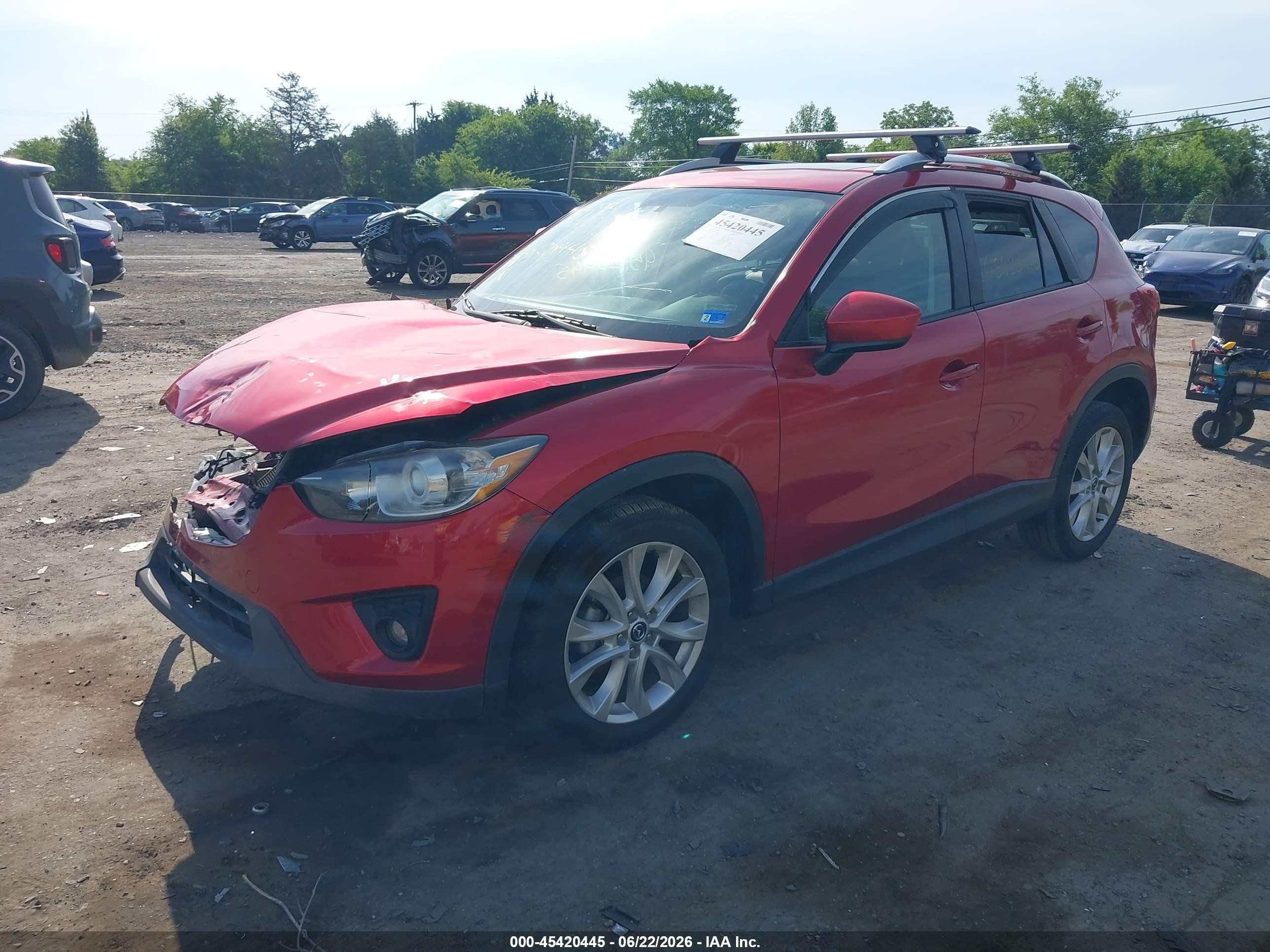 2014 Mazda Cx-5 Grand Touring Red vin: JM3KE4DY2E0362489
