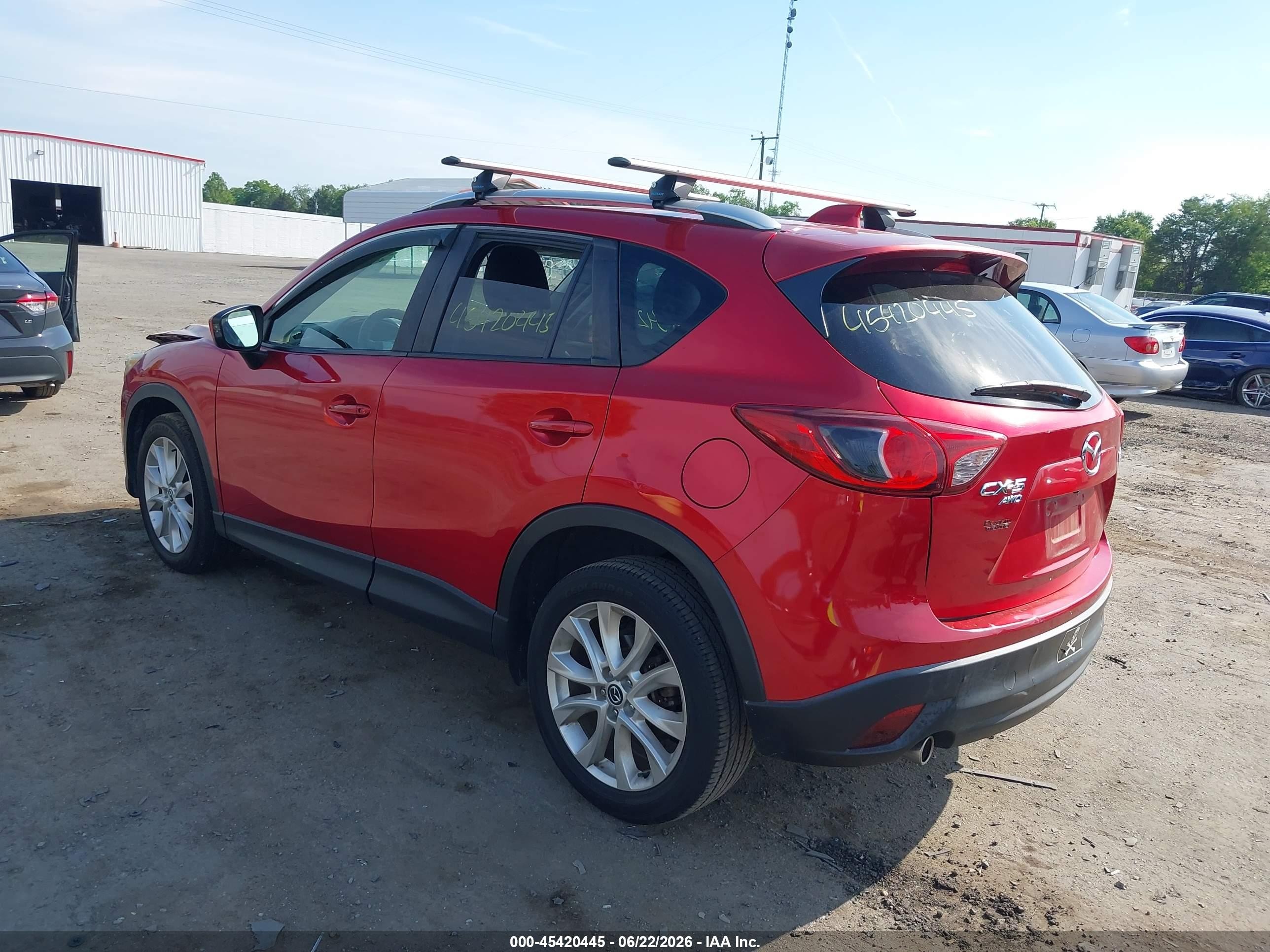 2014 Mazda Cx-5 Grand Touring Red vin: JM3KE4DY2E0362489