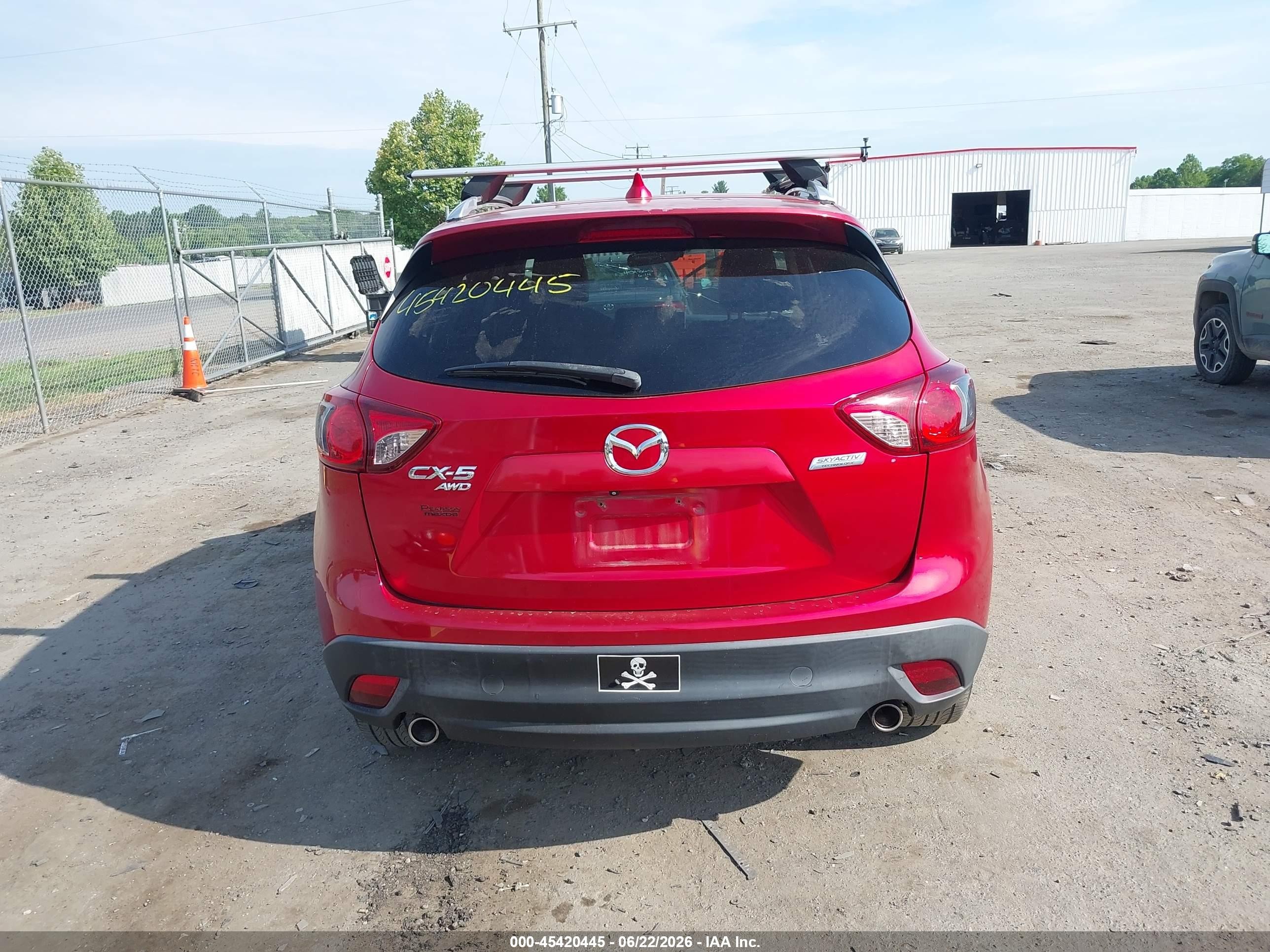 2014 Mazda Cx-5 Grand Touring Red vin: JM3KE4DY2E0362489