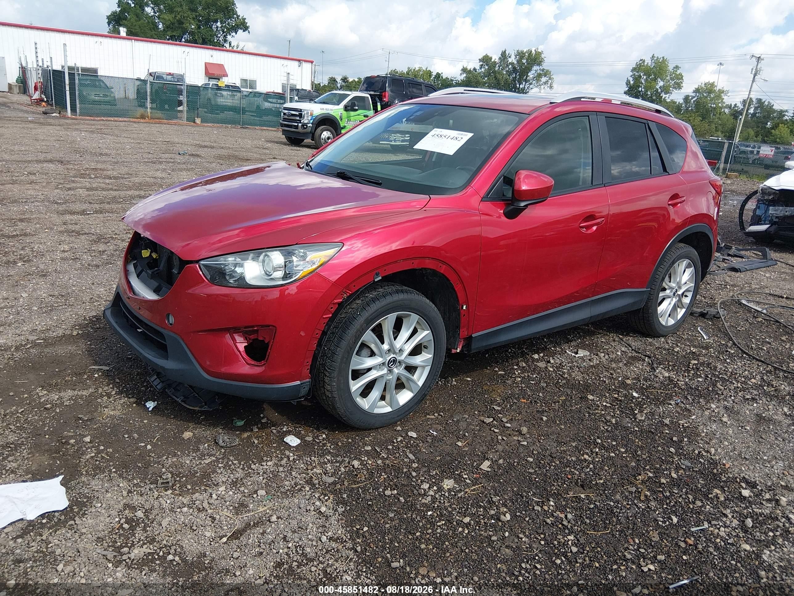 2014 Mazda Cx-5 Grand Touring Red vin: JM3KE4DY2E0371810